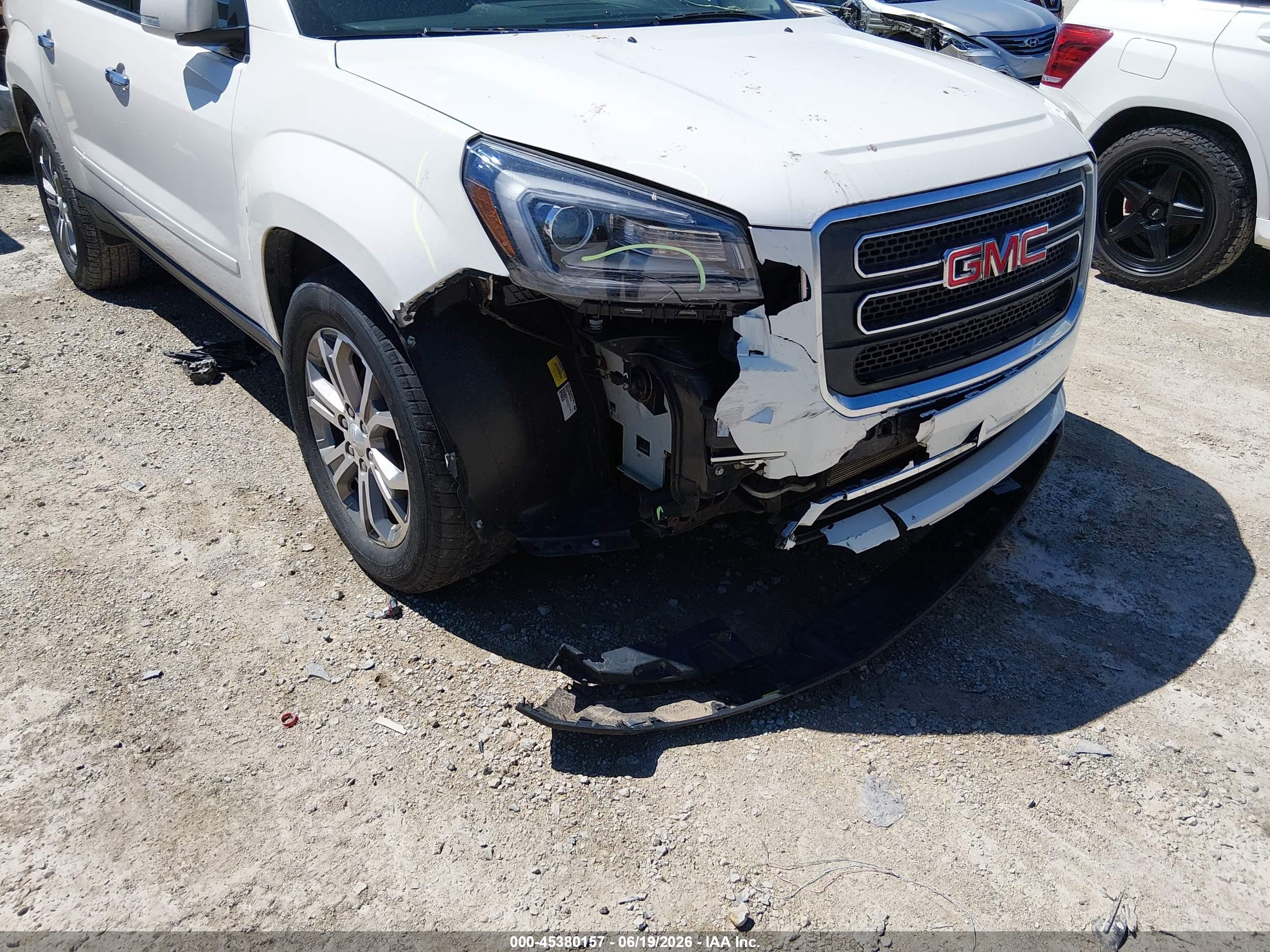 2014 Gmc Acadia Slt-1 Белый vin: 1GKKRRKDXEJ229018