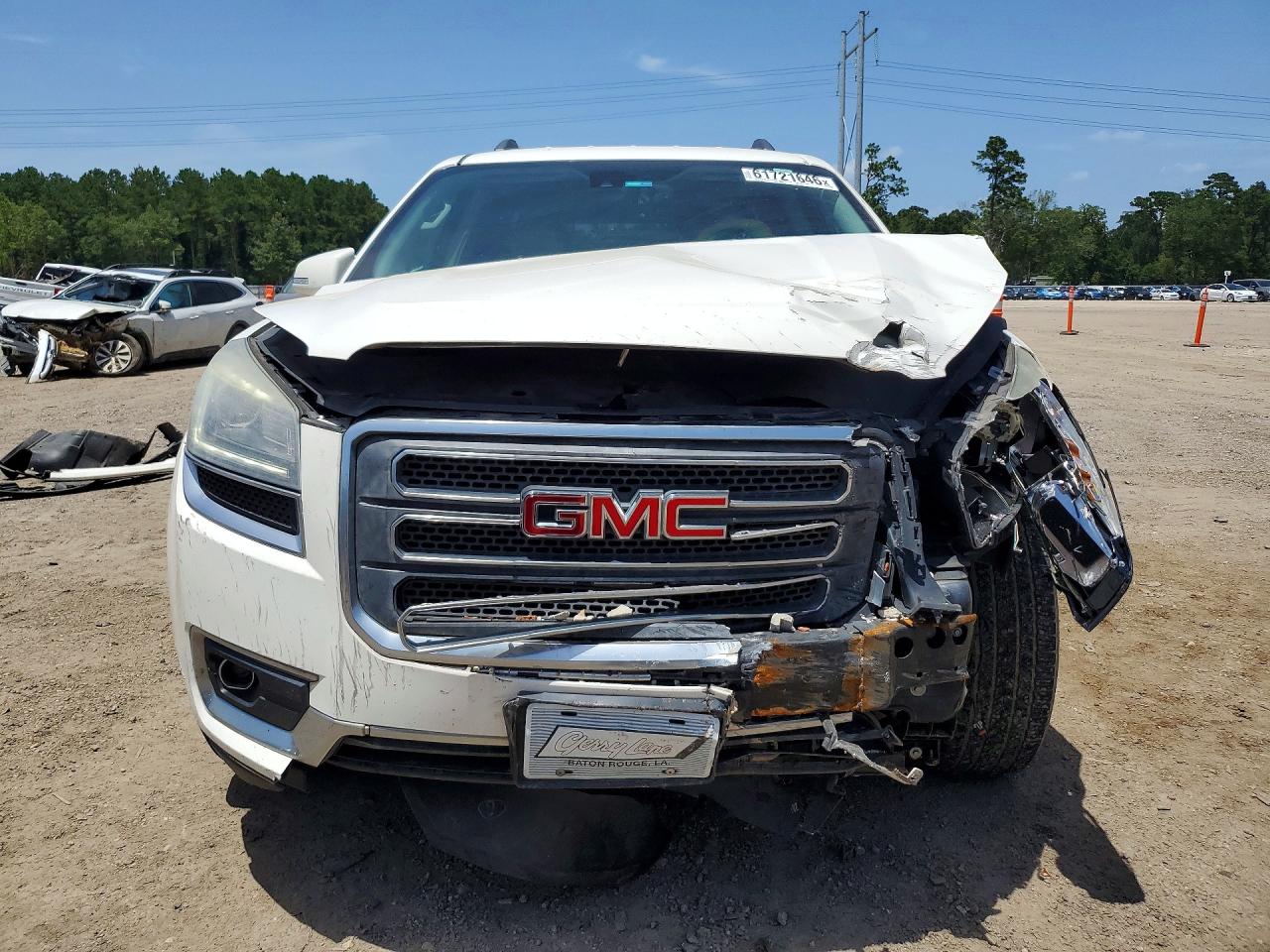 2015 Gmc Acadia Slt-1 White vin: 1GKKRRKDXFJ107602