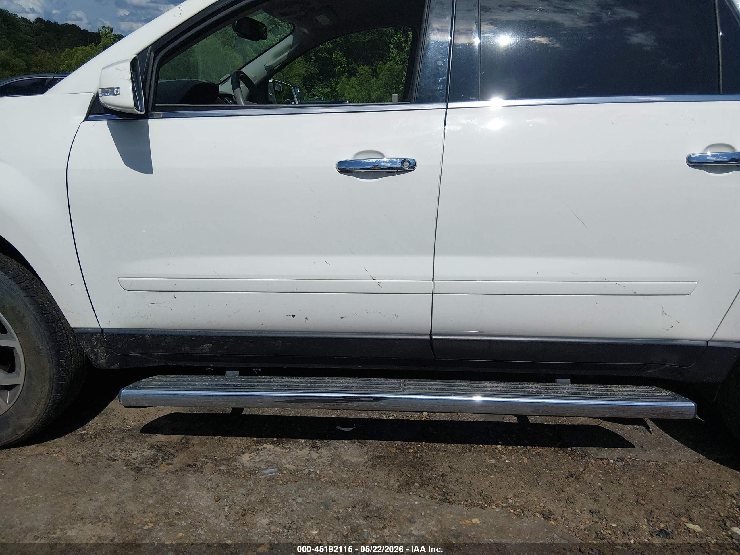 2015 Gmc Acadia Slt-1 White vin: 1GKKRRKDXFJ112265