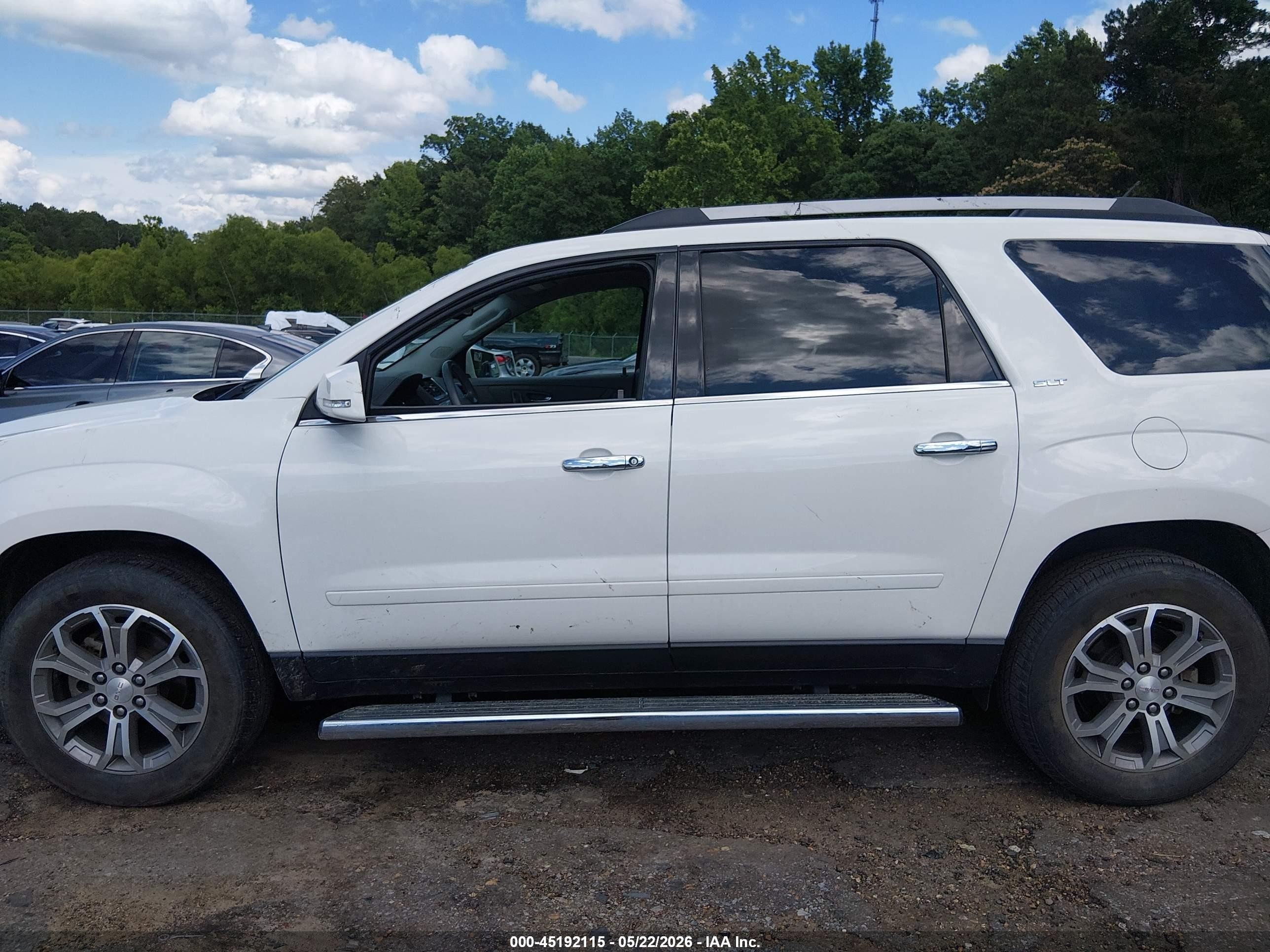 2015 Gmc Acadia Slt-1 White vin: 1GKKRRKDXFJ112265