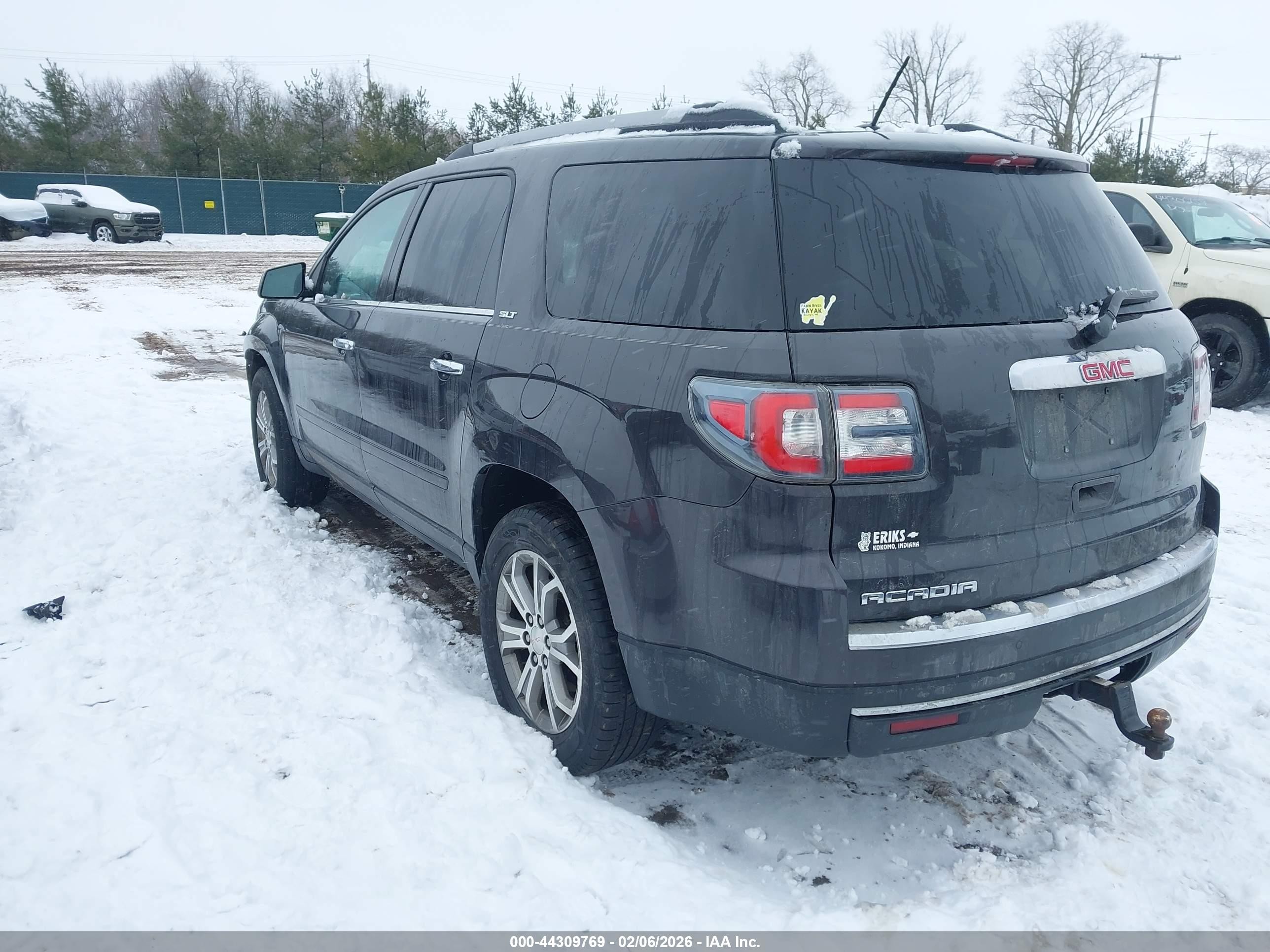 2015 Gmc Acadia Slt-1 Black vin: 1GKKRRKDXFJ234480