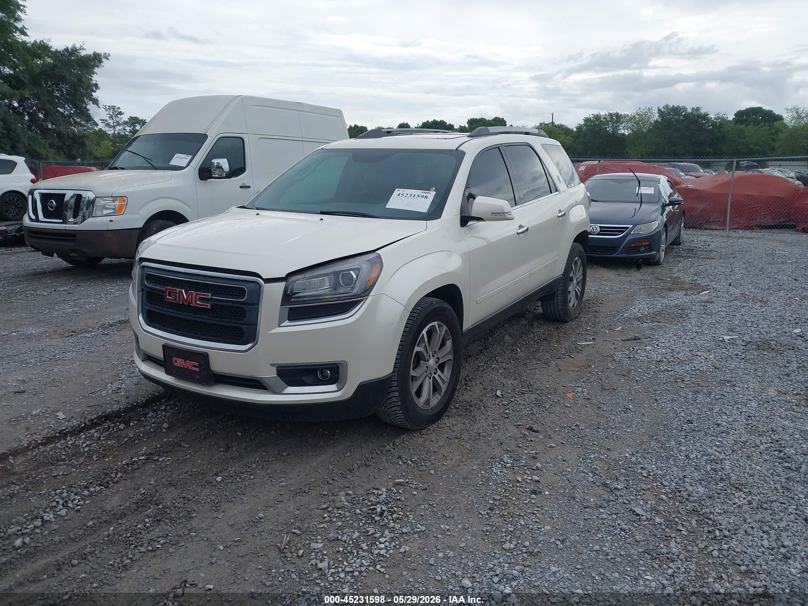 2015 Gmc Acadia Slt-1 White vin: 1GKKRRKDXFJ270217