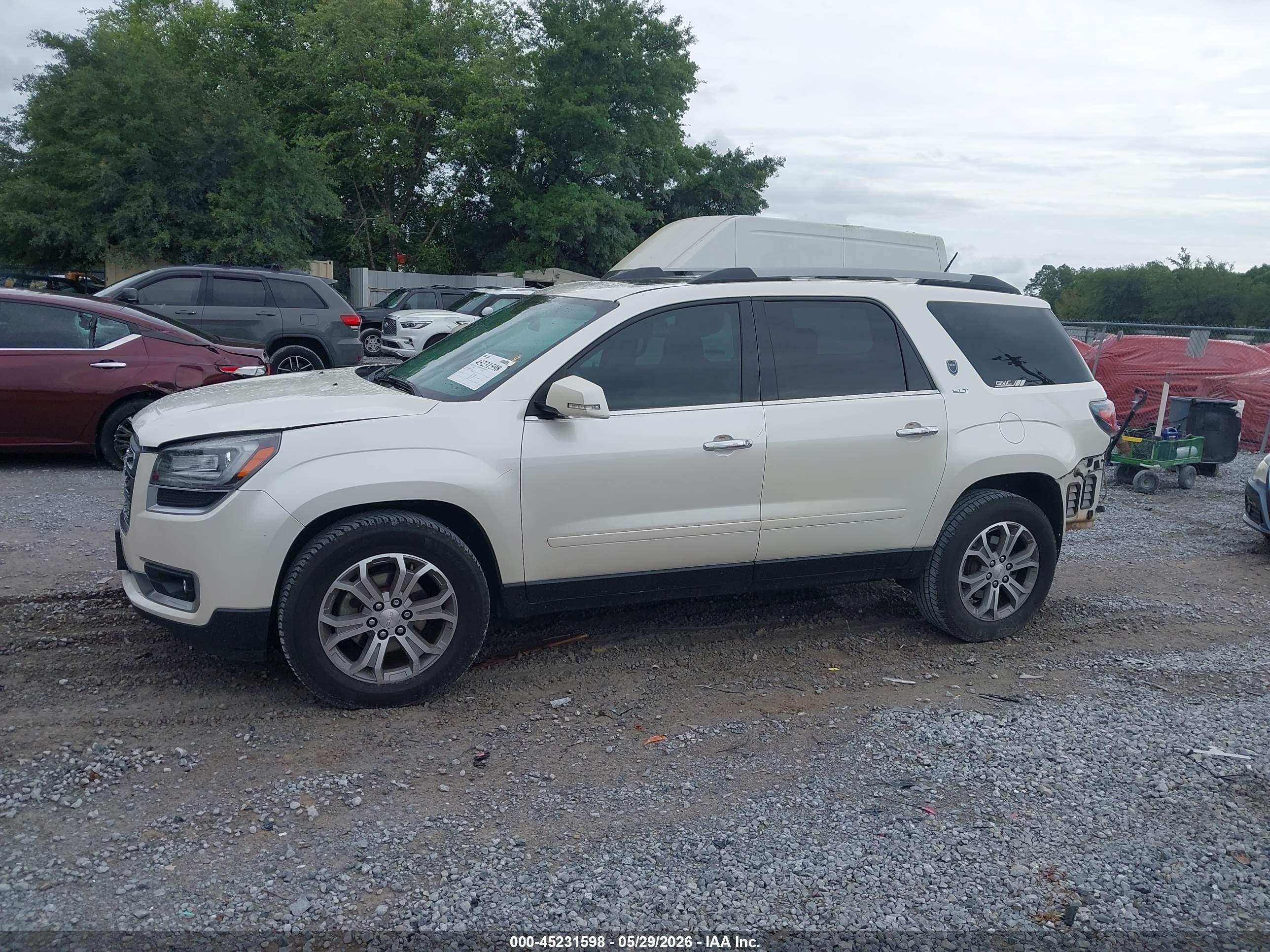 2015 Gmc Acadia Slt-1 White vin: 1GKKRRKDXFJ270217