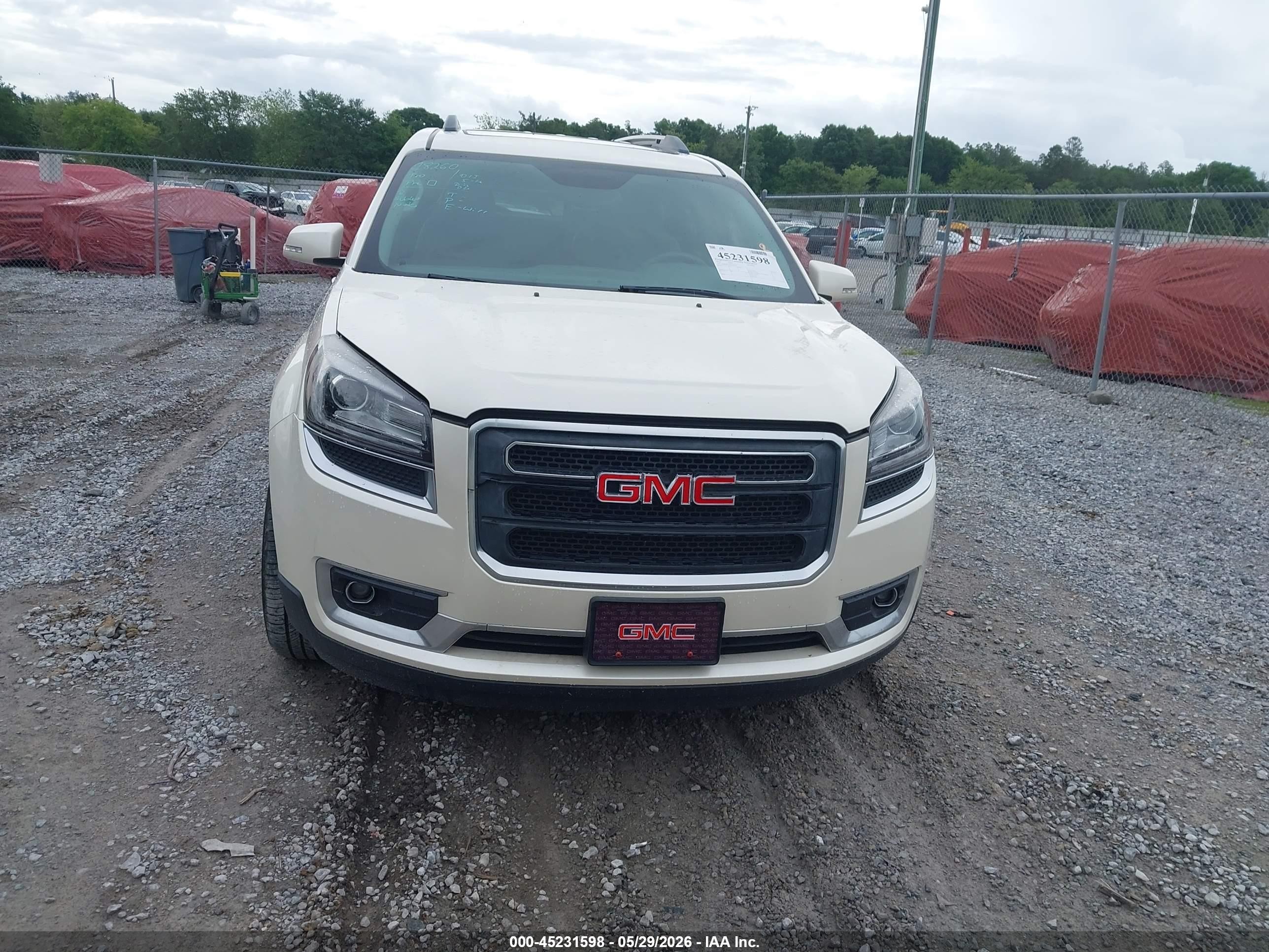 2015 Gmc Acadia Slt-1 White vin: 1GKKRRKDXFJ270217