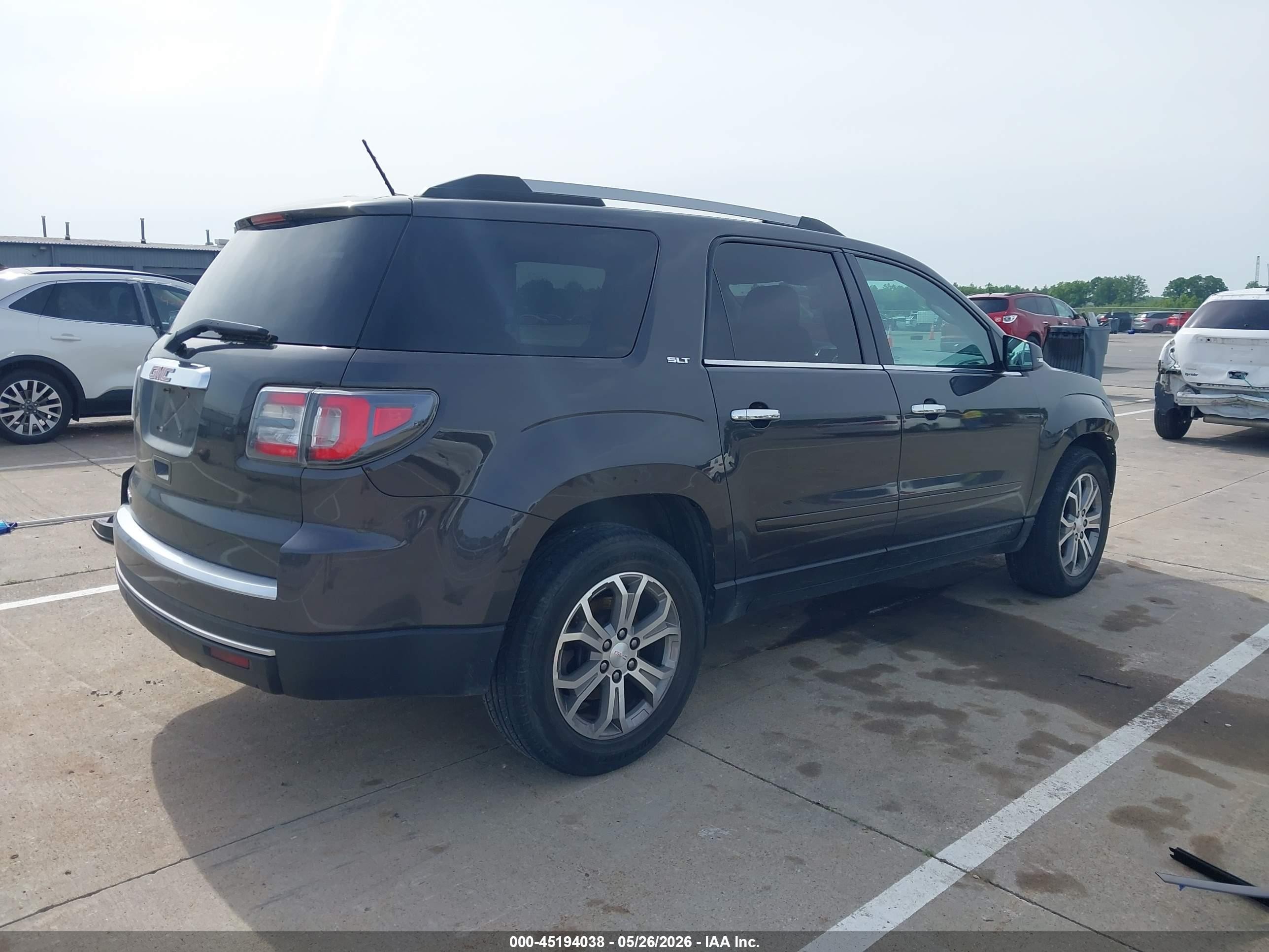 2015 Gmc Acadia Slt-1 Gray vin: 1GKKRRKDXFJ346356