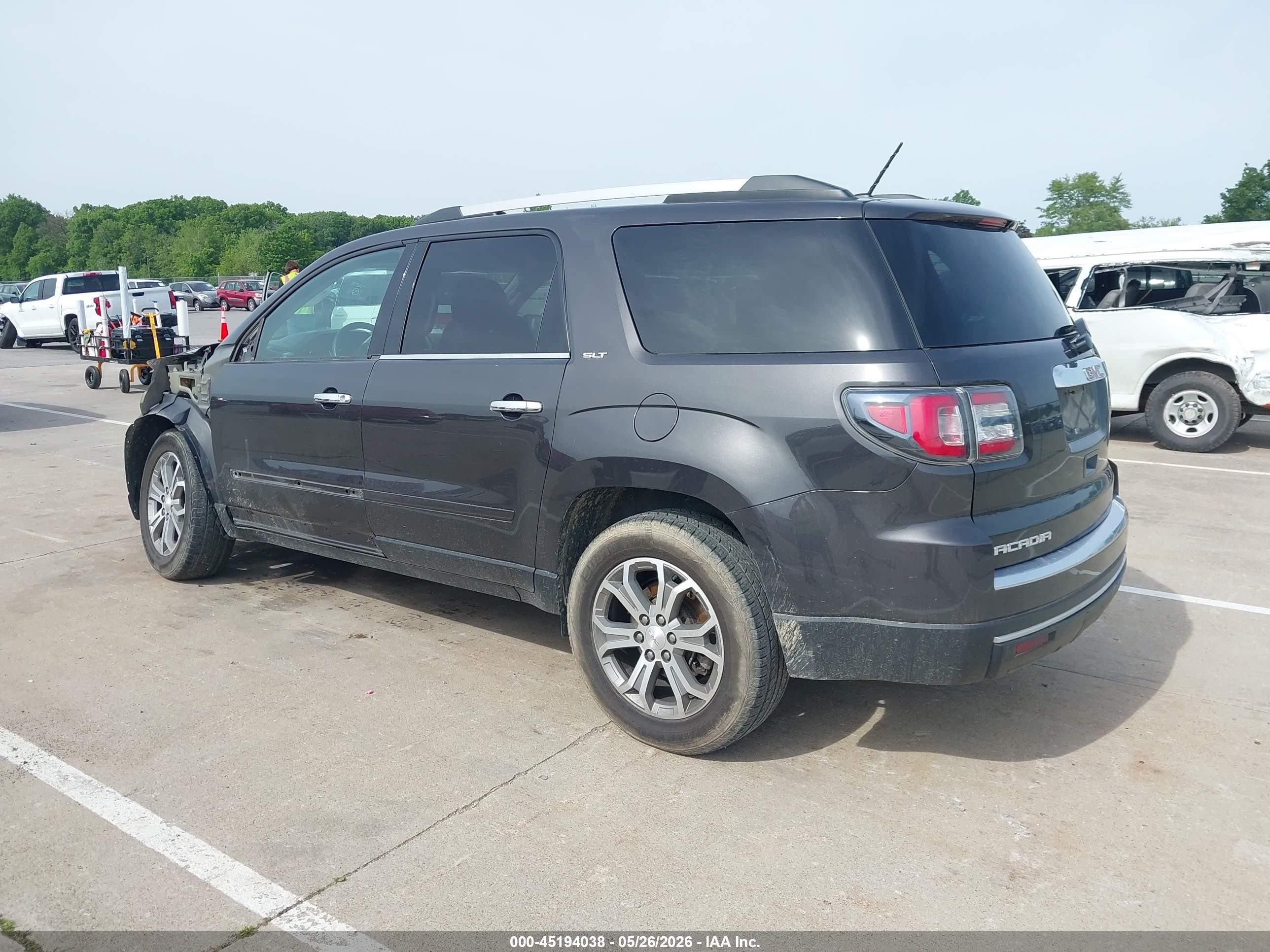 2015 Gmc Acadia Slt-1 Gray vin: 1GKKRRKDXFJ346356