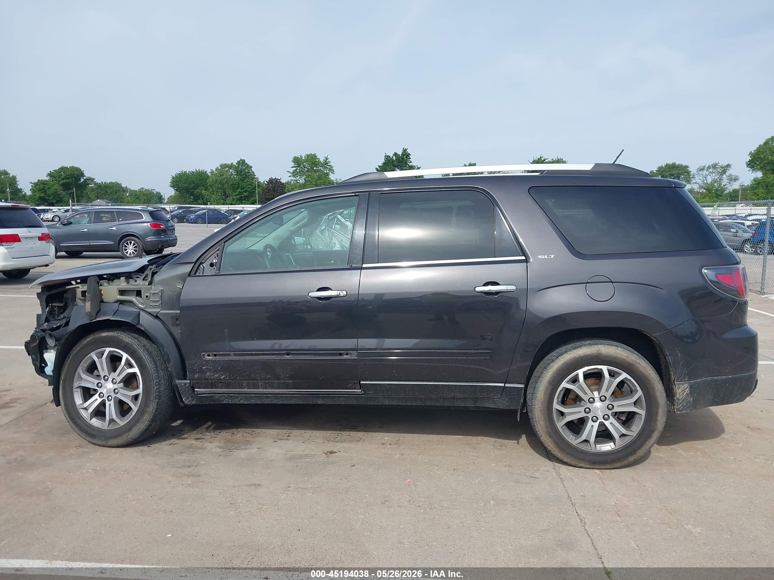 2015 Gmc Acadia Slt-1 Gray vin: 1GKKRRKDXFJ346356