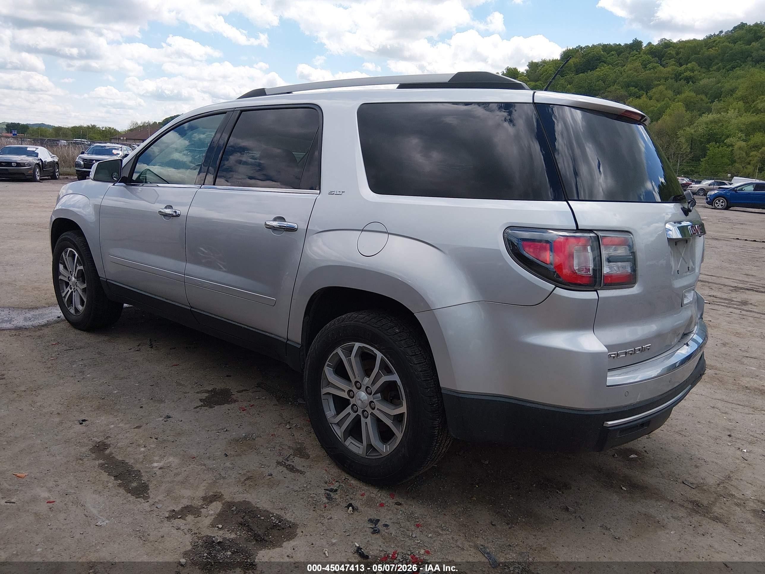 2015 Gmc Acadia Slt-1 Silver vin: 1GKKRRKDXFJ354943