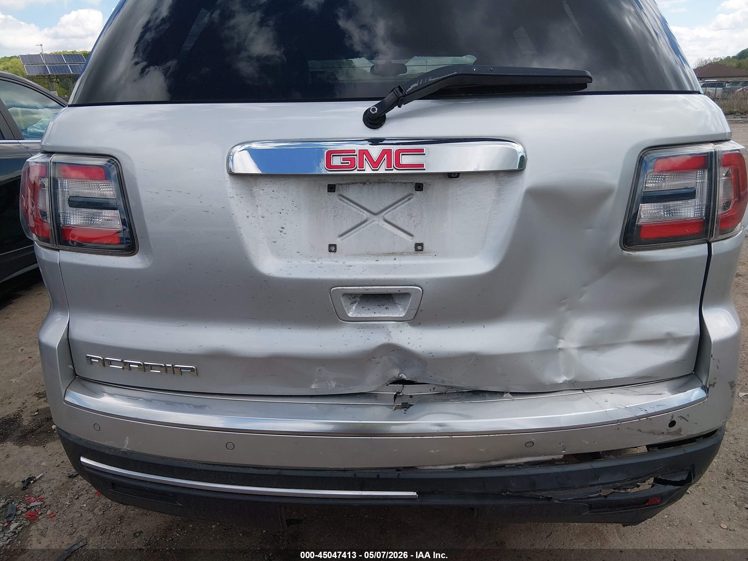 2015 Gmc Acadia Slt-1 Silver vin: 1GKKRRKDXFJ354943