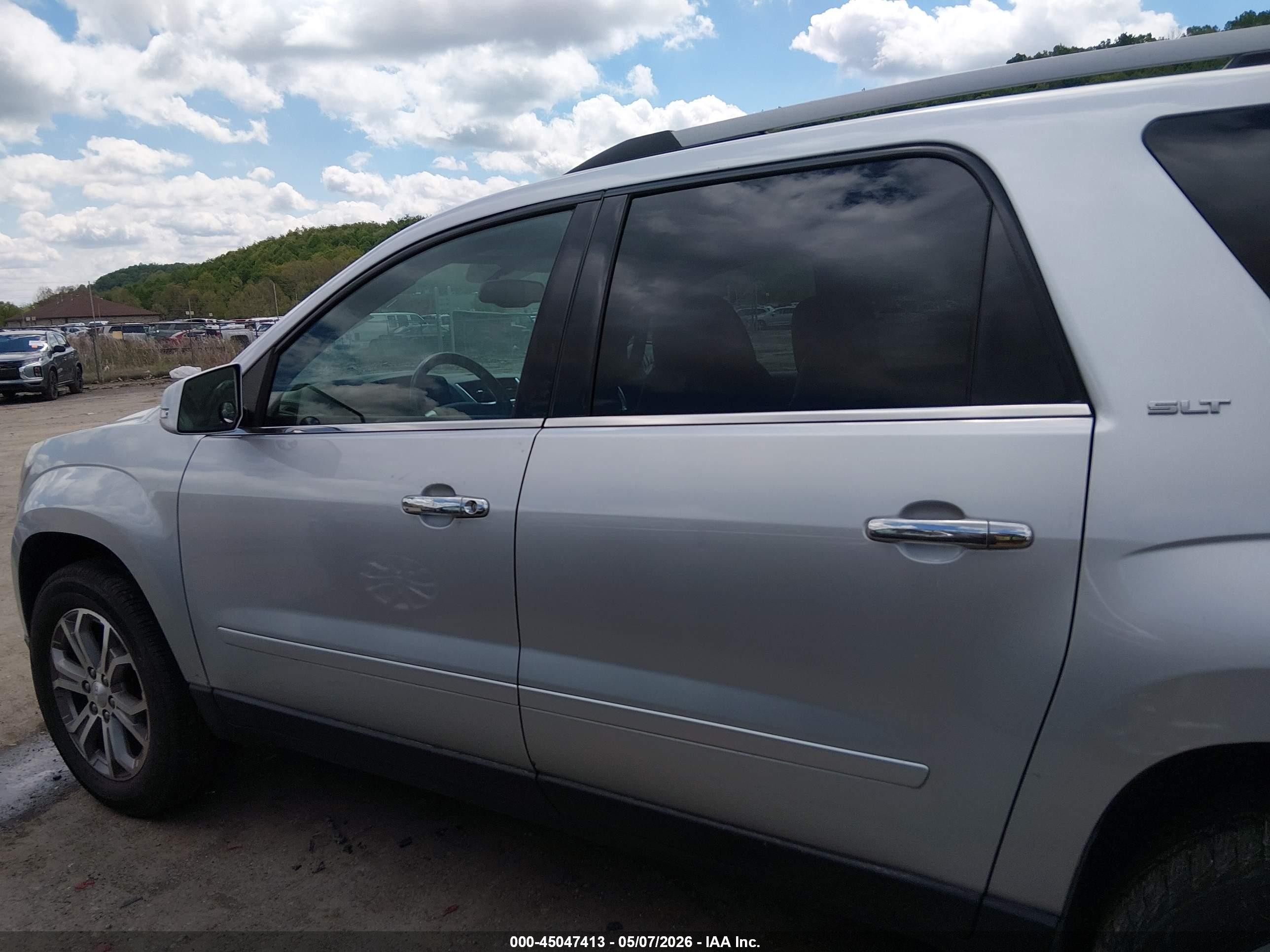 2015 Gmc Acadia Slt-1 Silver vin: 1GKKRRKDXFJ354943