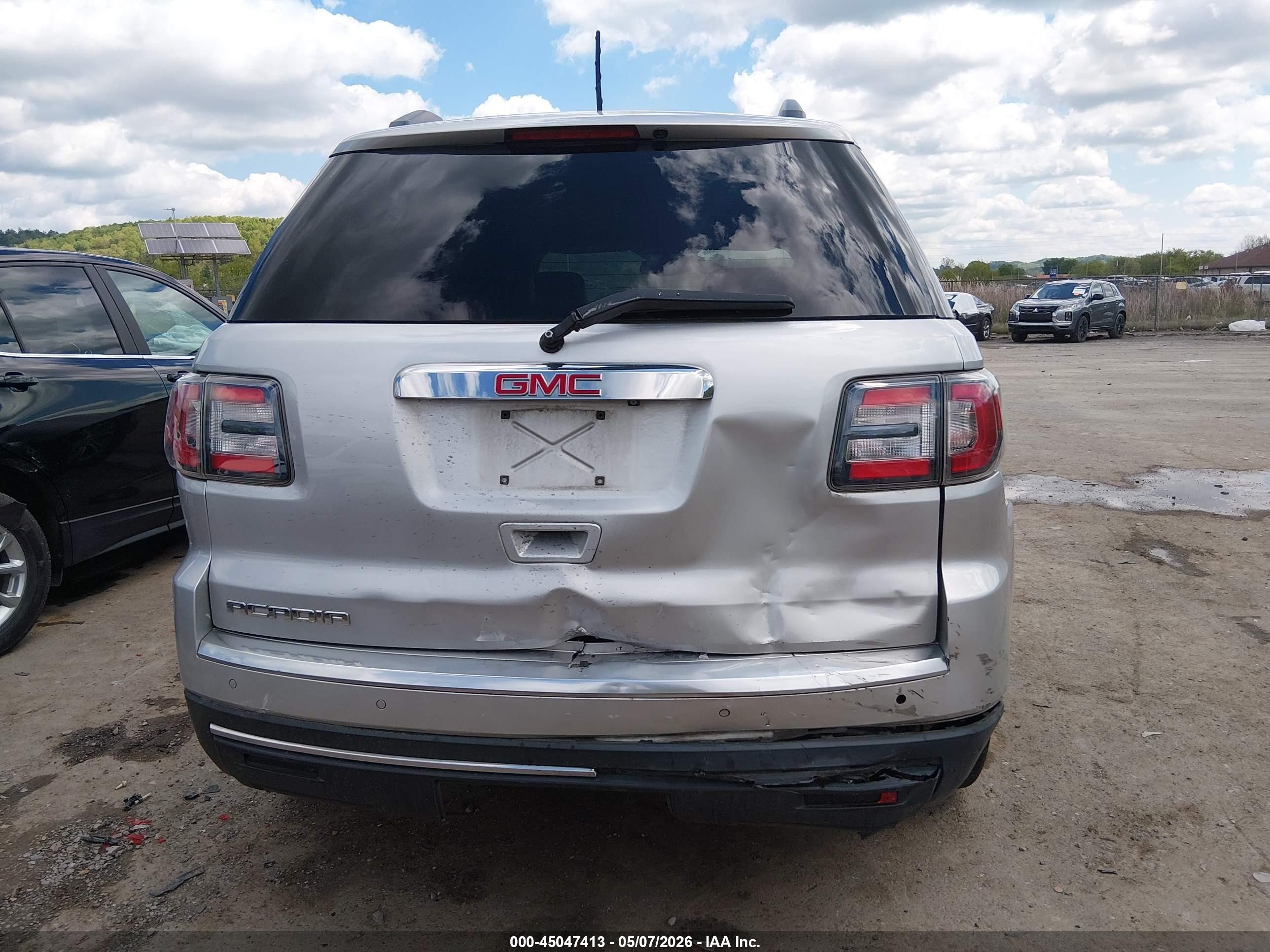 2015 Gmc Acadia Slt-1 Silver vin: 1GKKRRKDXFJ354943