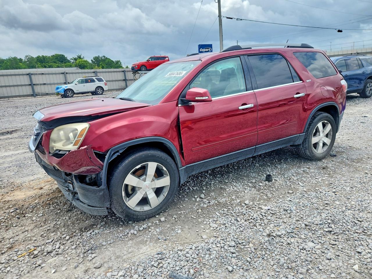 2011 Gmc Acadia Slt-2 Red vin: 1GKKRSED0BJ203414