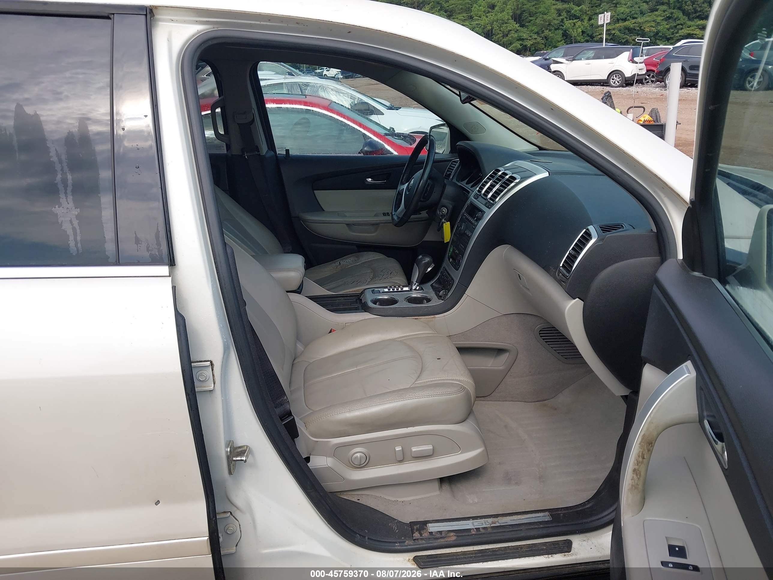 2011 Gmc Acadia Slt-2 White vin: 1GKKRSED7BJ192573