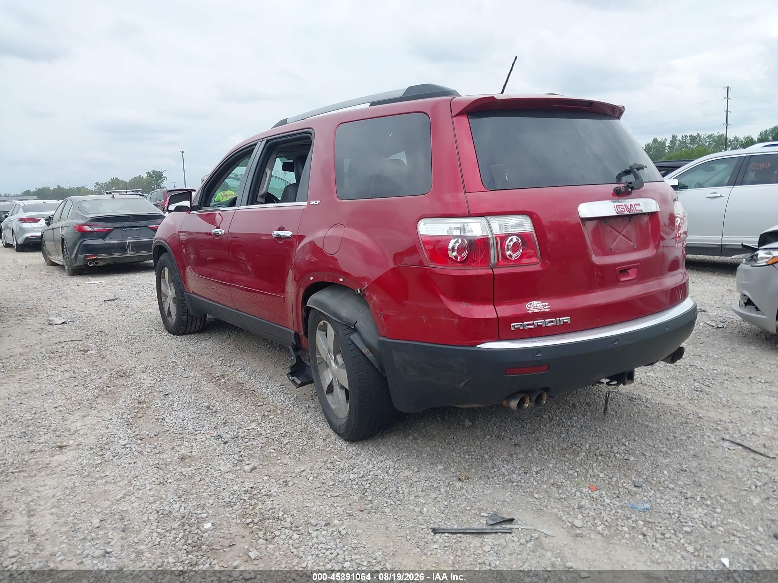 2012 Gmc Acadia Slt-2 Red vin: 1GKKRSED8CJ256153