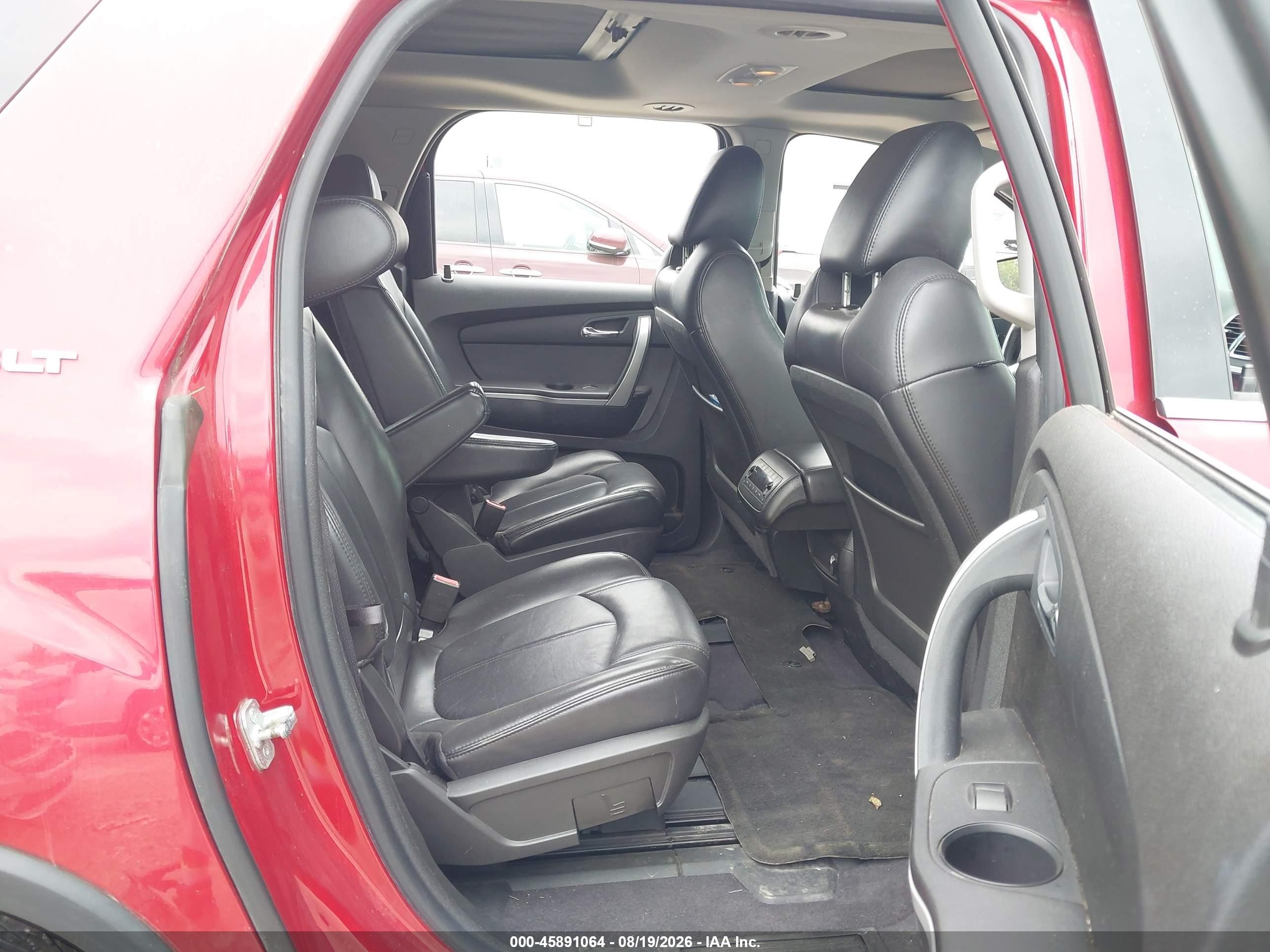 2012 Gmc Acadia Slt-2 Red vin: 1GKKRSED8CJ256153