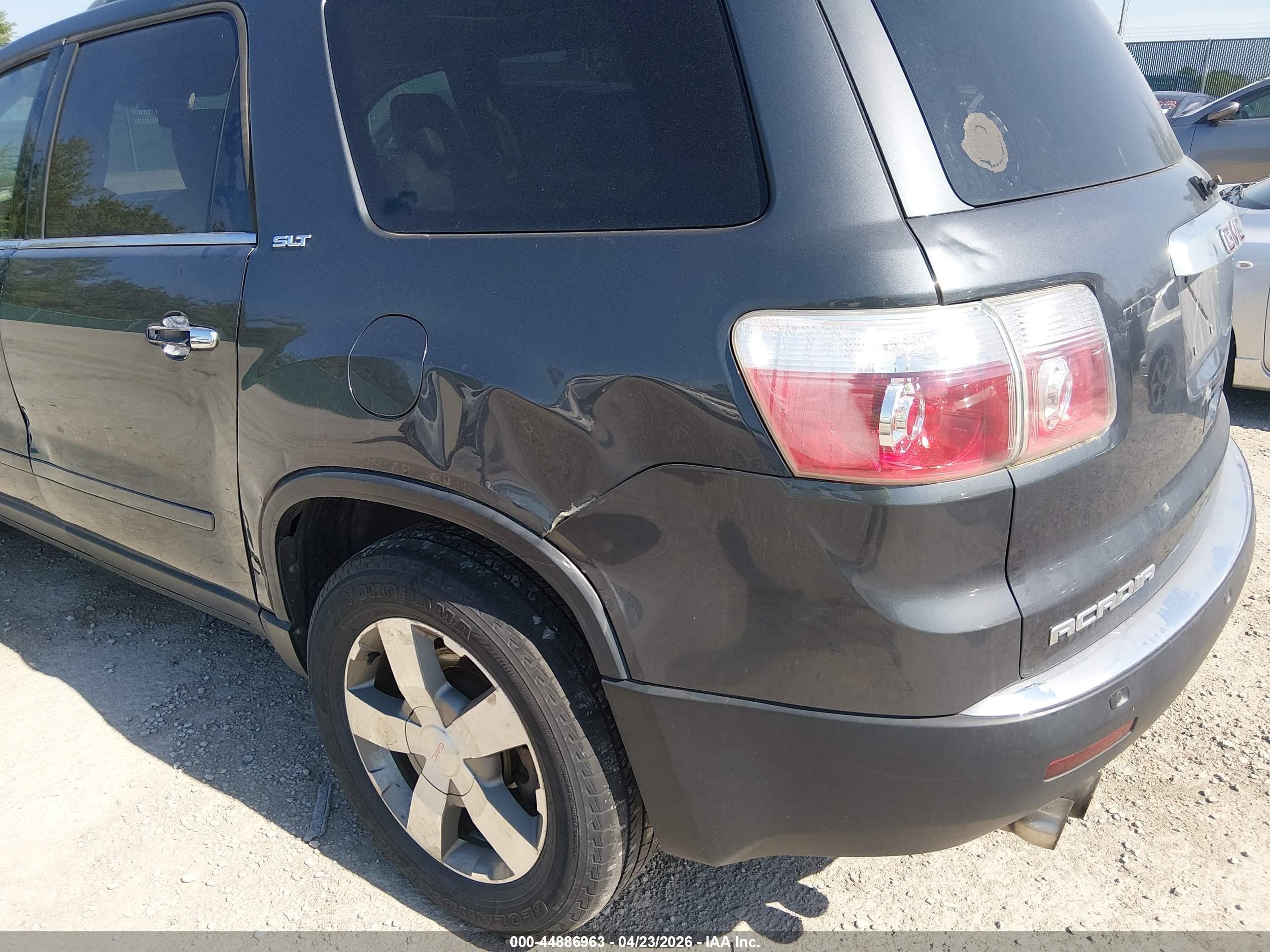 2012 Gmc Acadia Slt-2 Gray vin: 1GKKRSED9CJ288545