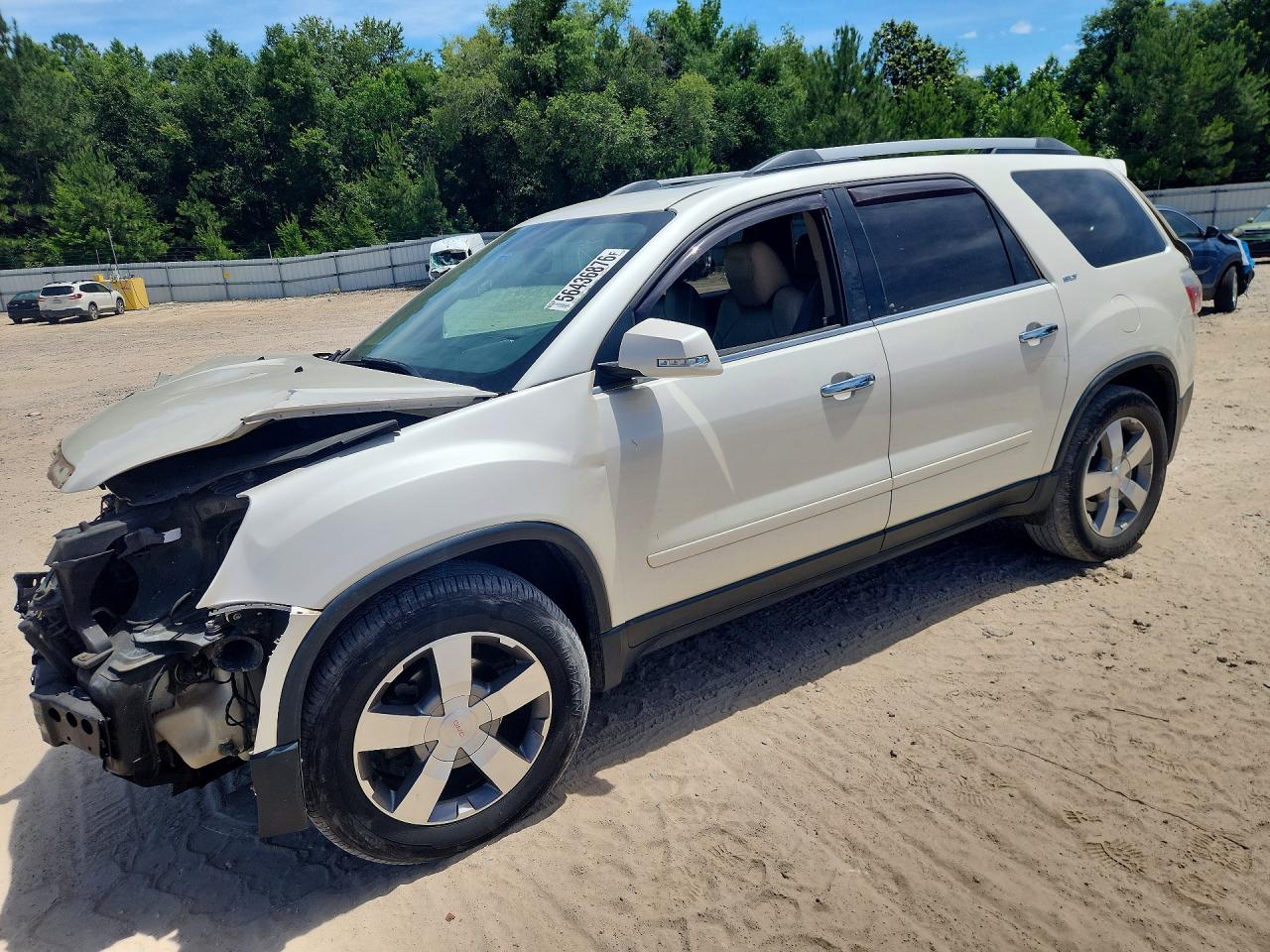 2012 Gmc Acadia Slt-2 White vin: 1GKKRSEDXCJ230878