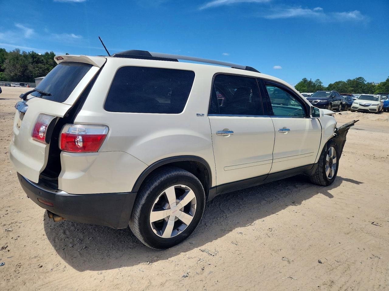 2012 Gmc Acadia Slt-2 White vin: 1GKKRSEDXCJ230878