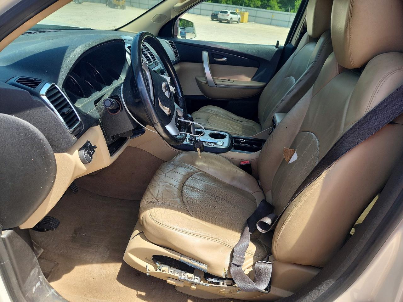 2012 Gmc Acadia Slt-2 White vin: 1GKKRSEDXCJ230878
