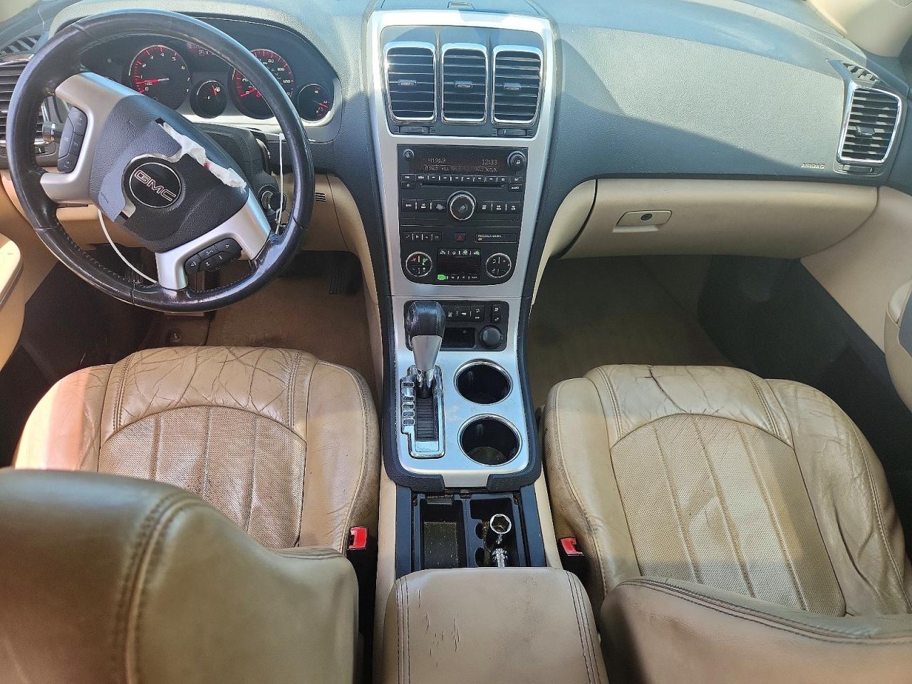 2012 Gmc Acadia Slt-2 White vin: 1GKKRSEDXCJ230878