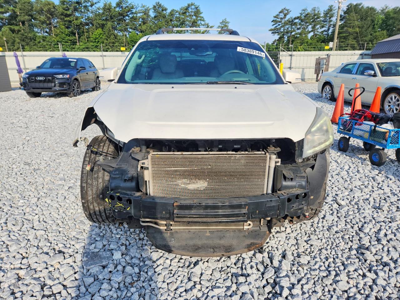 2015 Gmc Acadia Slt-2 White vin: 1GKKRSKD0FJ315477