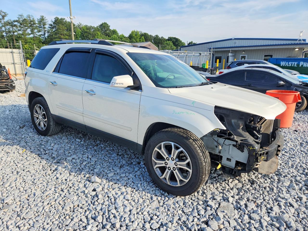 2015 Gmc Acadia Slt-2 White vin: 1GKKRSKD0FJ315477