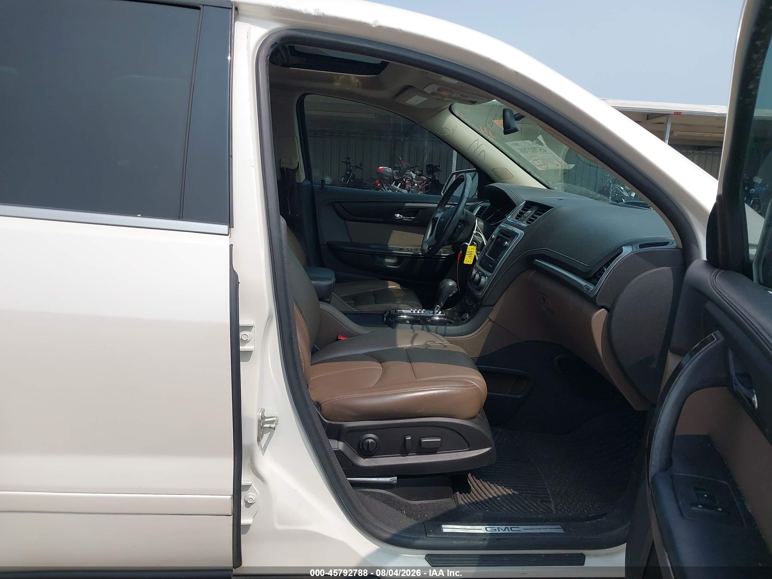 2014 Gmc Acadia Slt-2 White vin: 1GKKRSKD2EJ141023