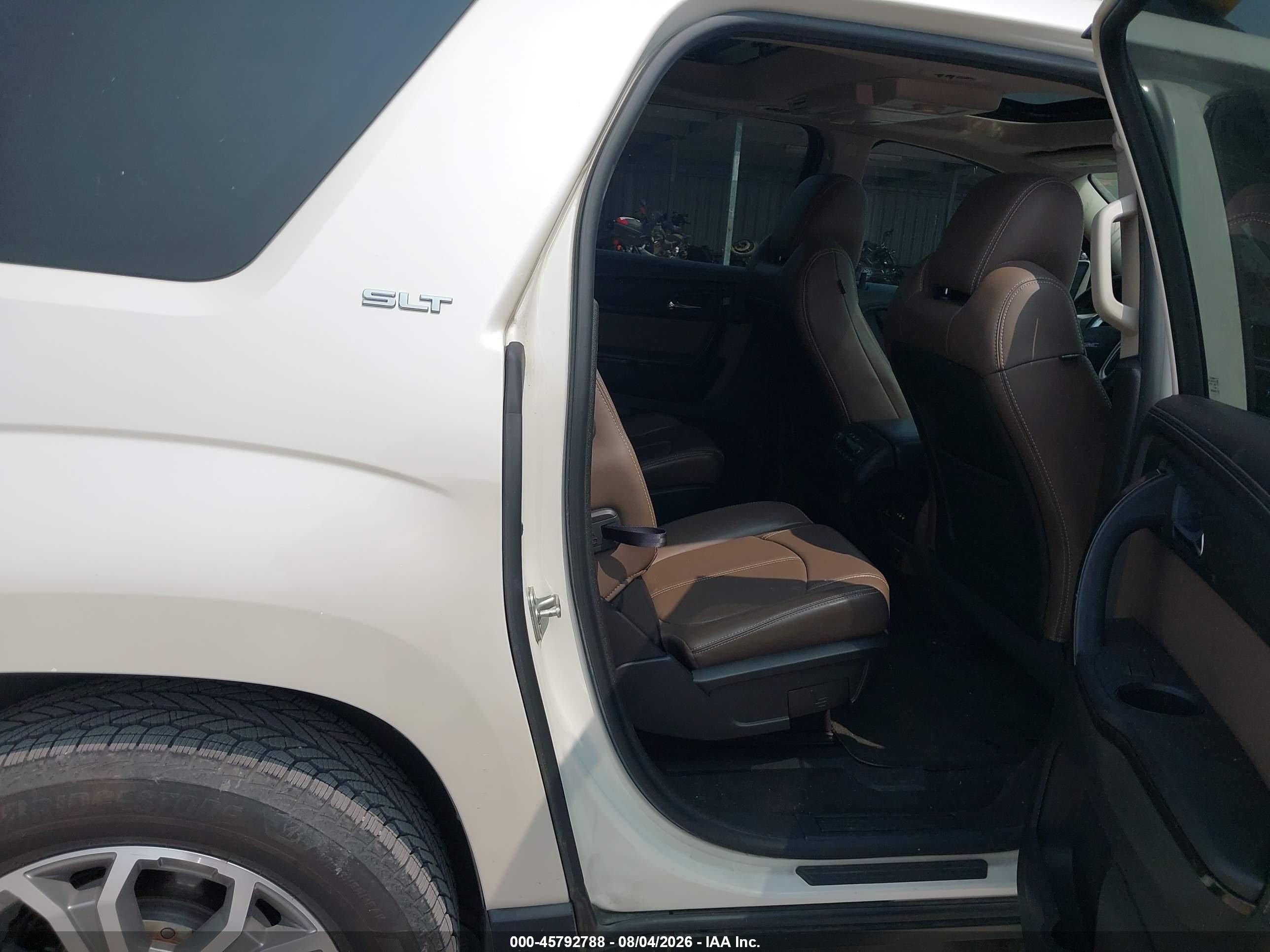 2014 Gmc Acadia Slt-2 White vin: 1GKKRSKD2EJ141023