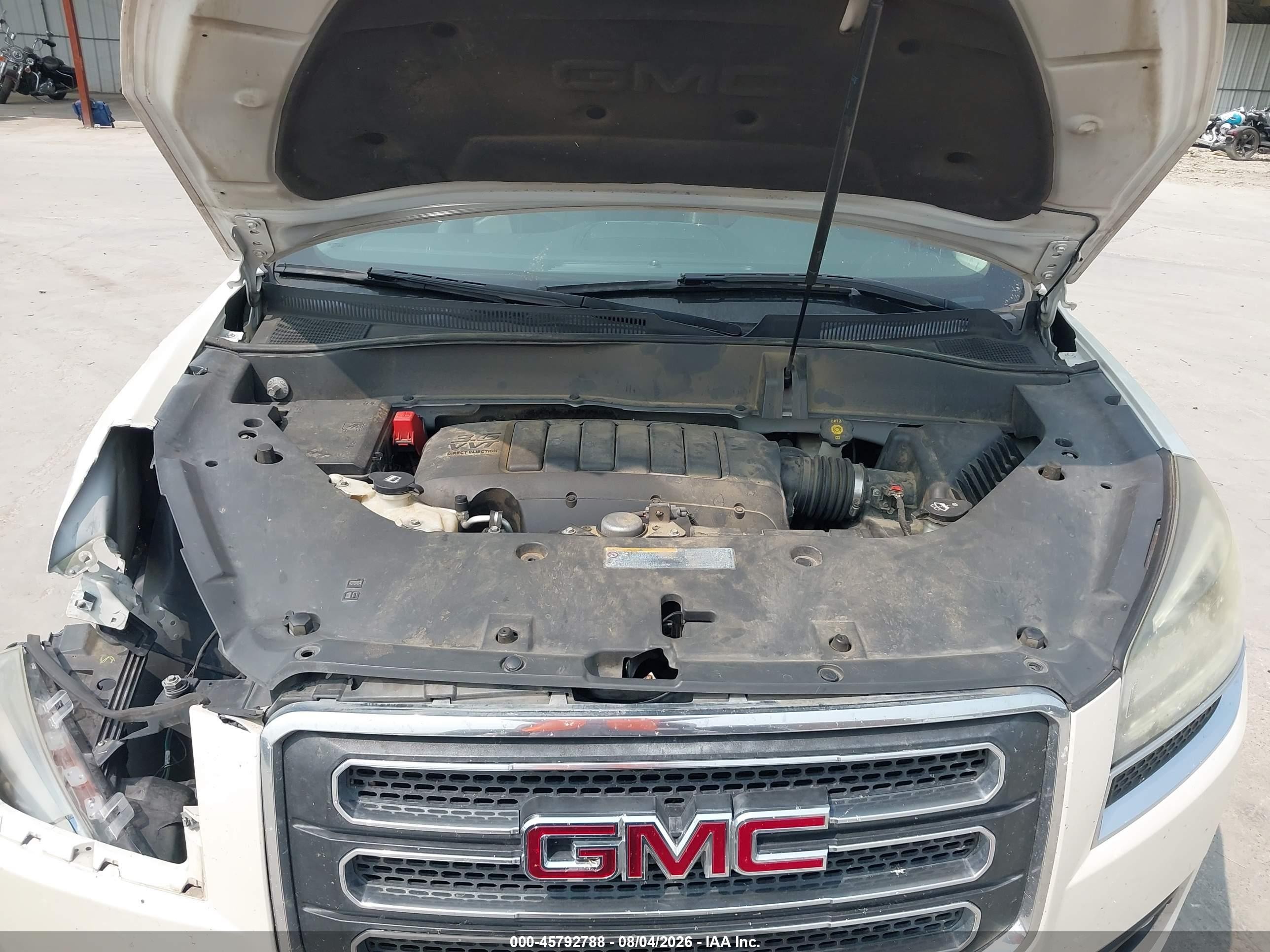 2014 Gmc Acadia Slt-2 White vin: 1GKKRSKD2EJ141023