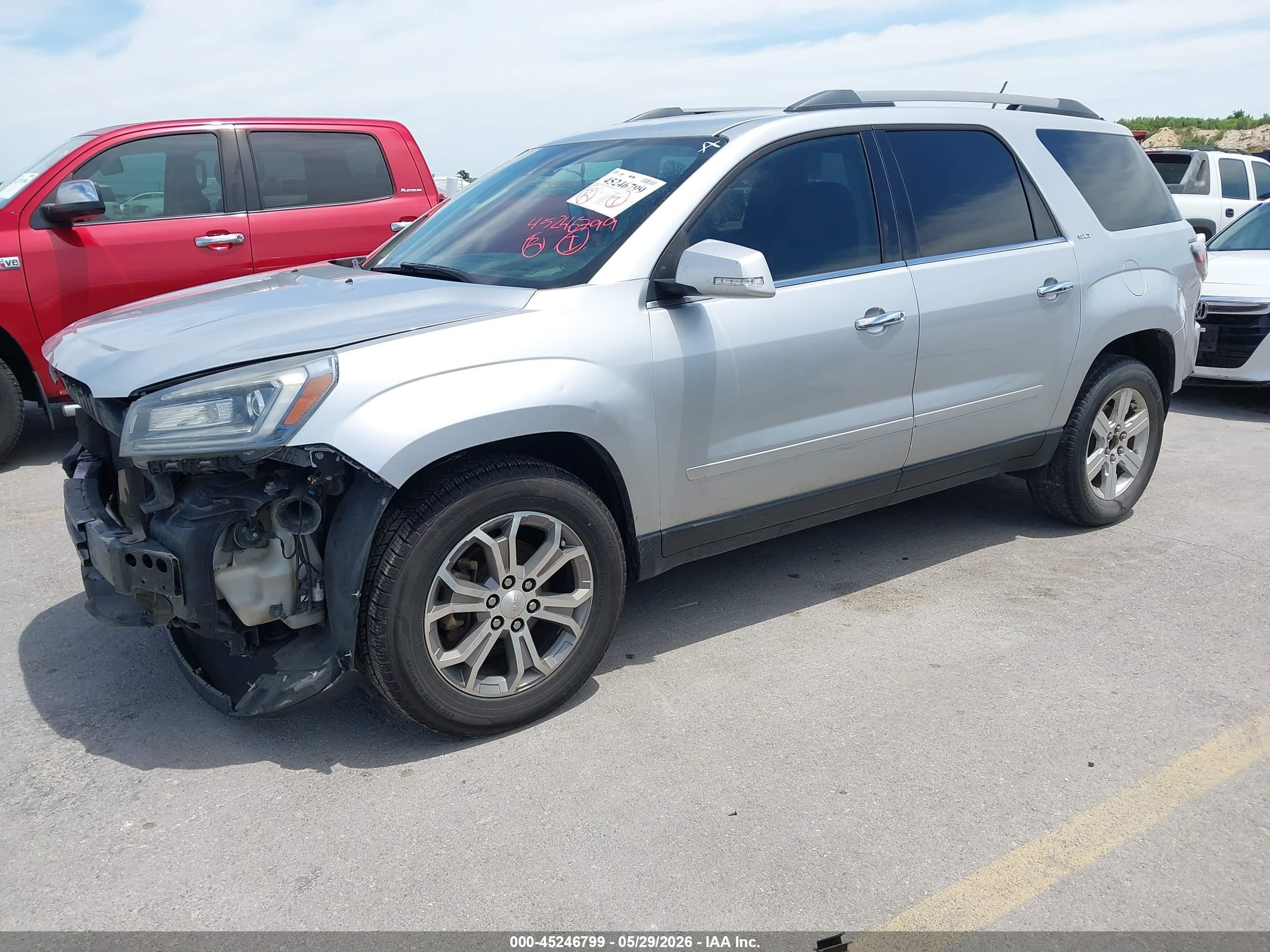2014 Gmc Acadia Slt-2 Silver vin: 1GKKRSKD2EJ191386