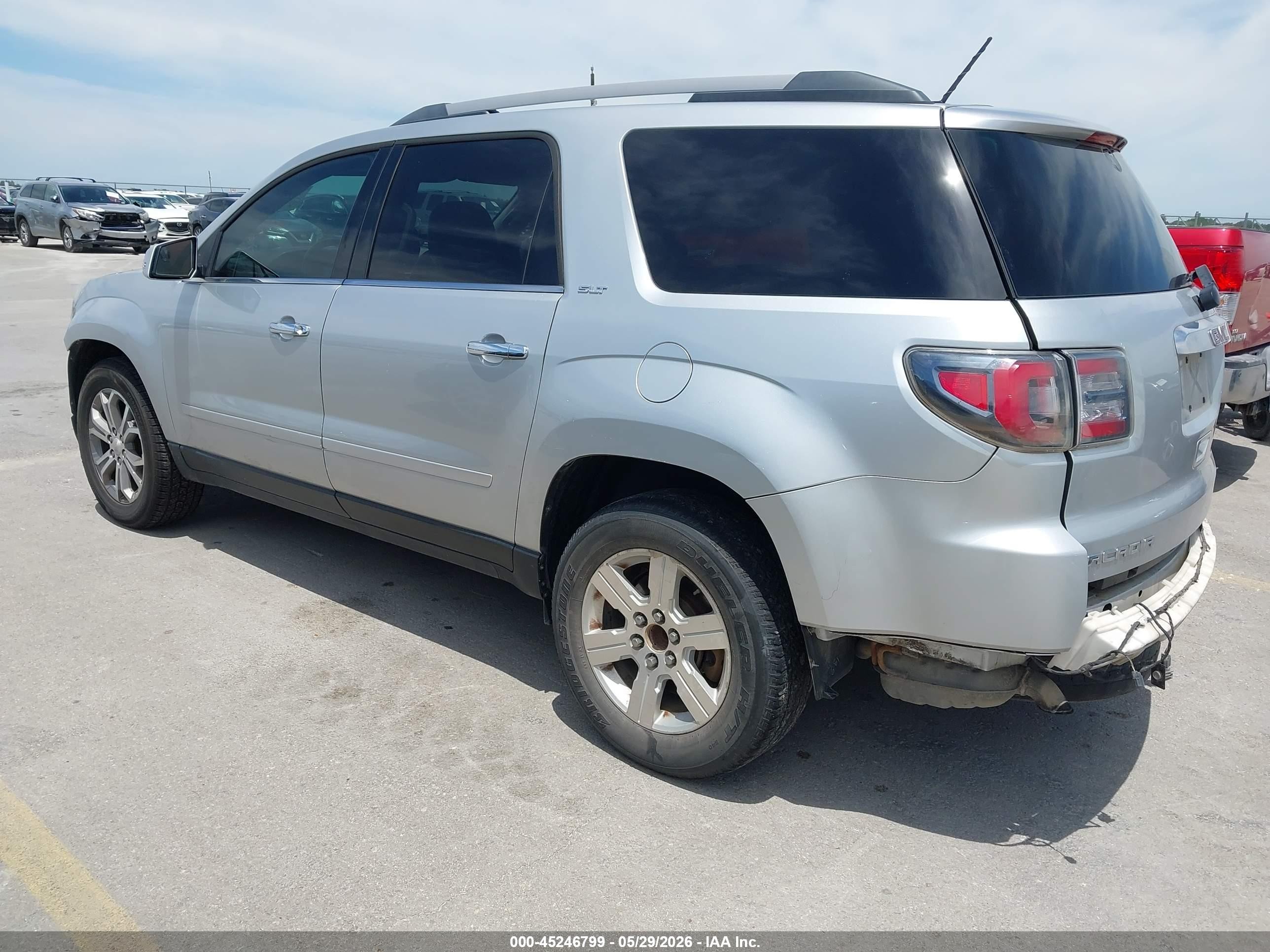 2014 Gmc Acadia Slt-2 Silver vin: 1GKKRSKD2EJ191386