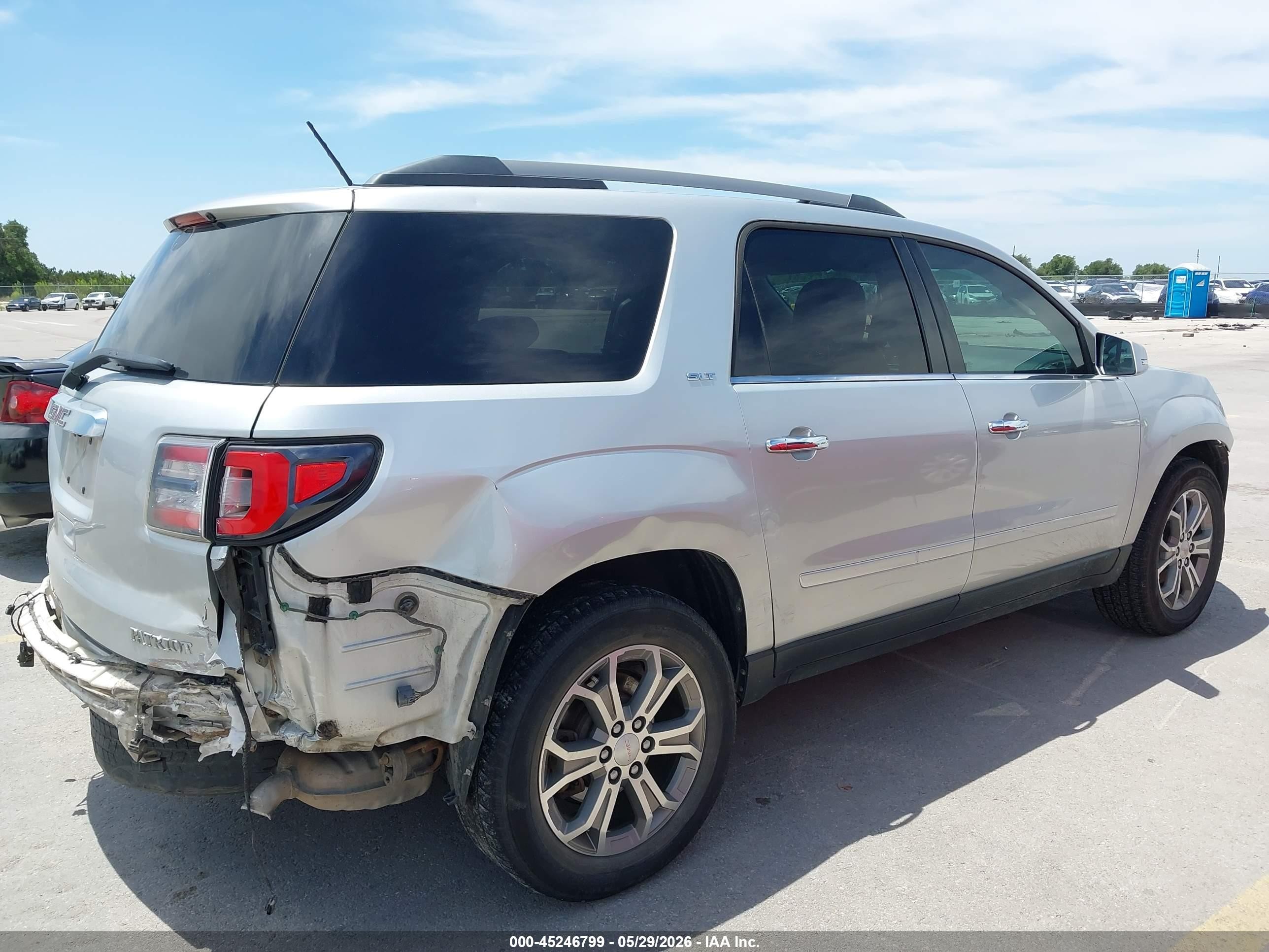 2014 Gmc Acadia Slt-2 Silver vin: 1GKKRSKD2EJ191386