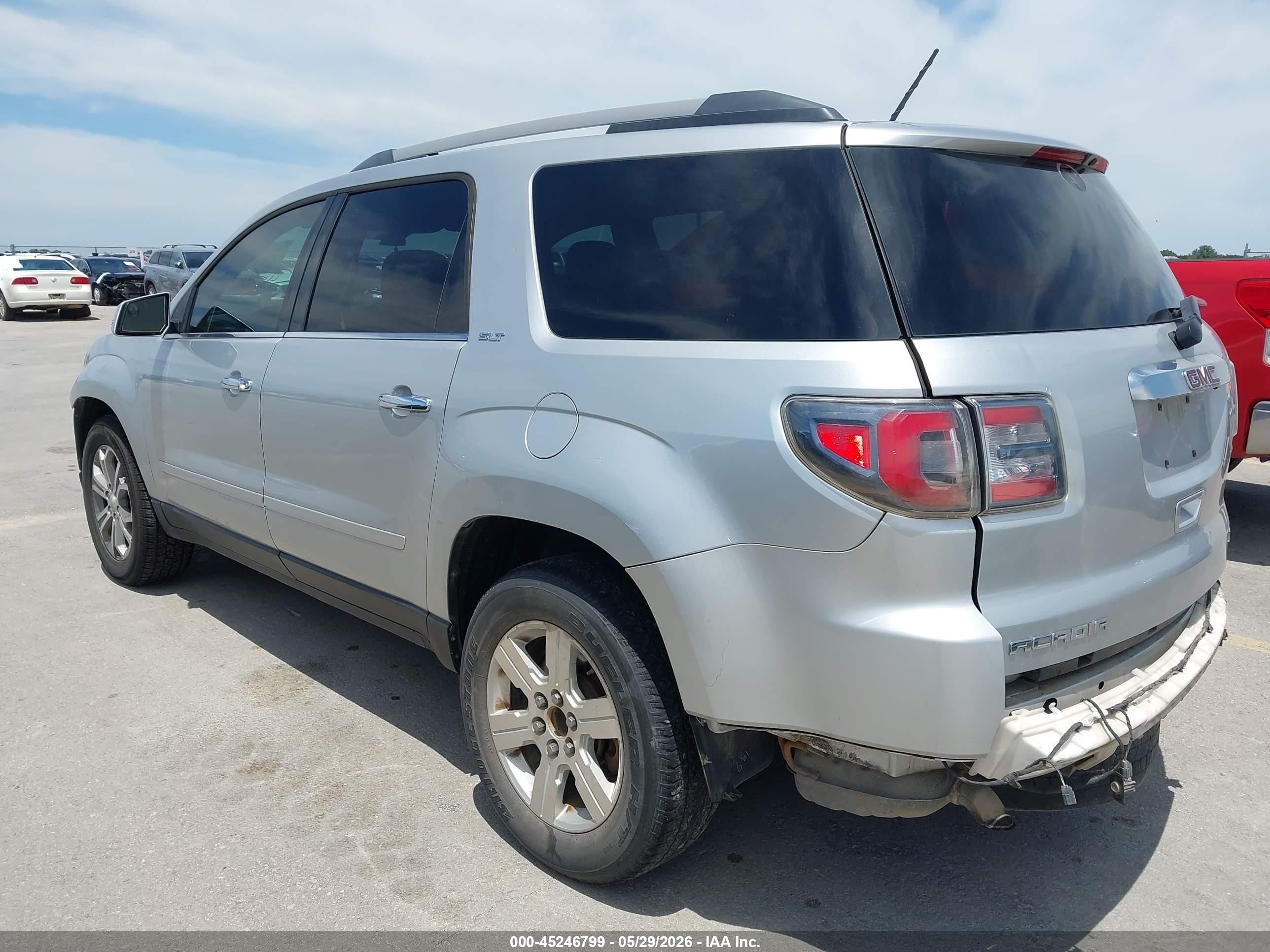 2014 Gmc Acadia Slt-2 Silver vin: 1GKKRSKD2EJ191386