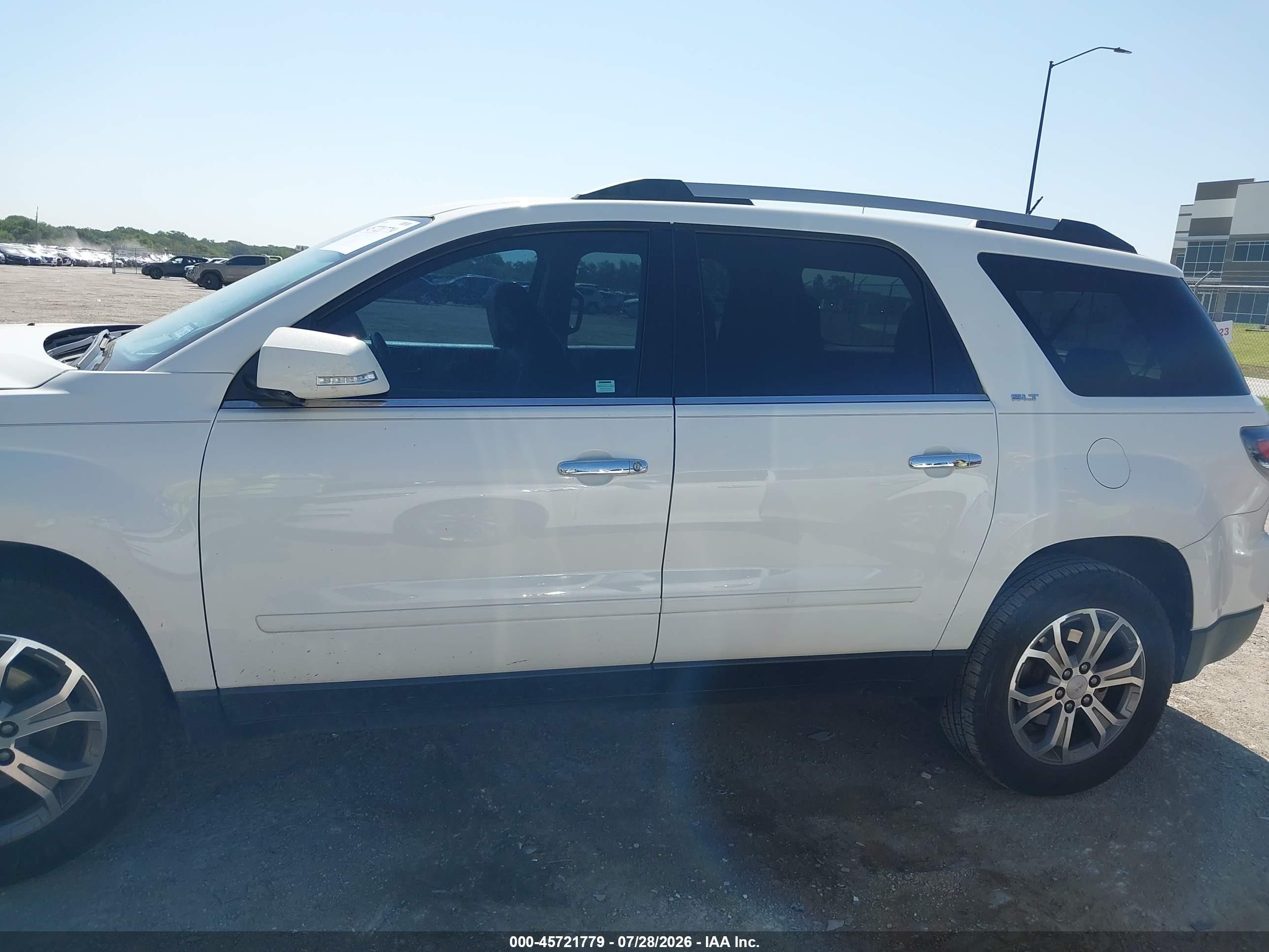 2015 Gmc Acadia Slt-2 White vin: 1GKKRSKD6FJ267466