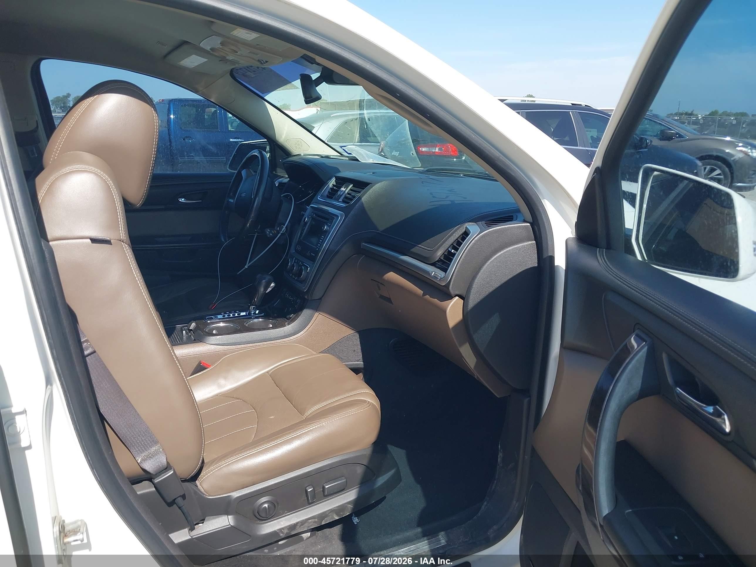 2015 Gmc Acadia Slt-2 White vin: 1GKKRSKD6FJ267466