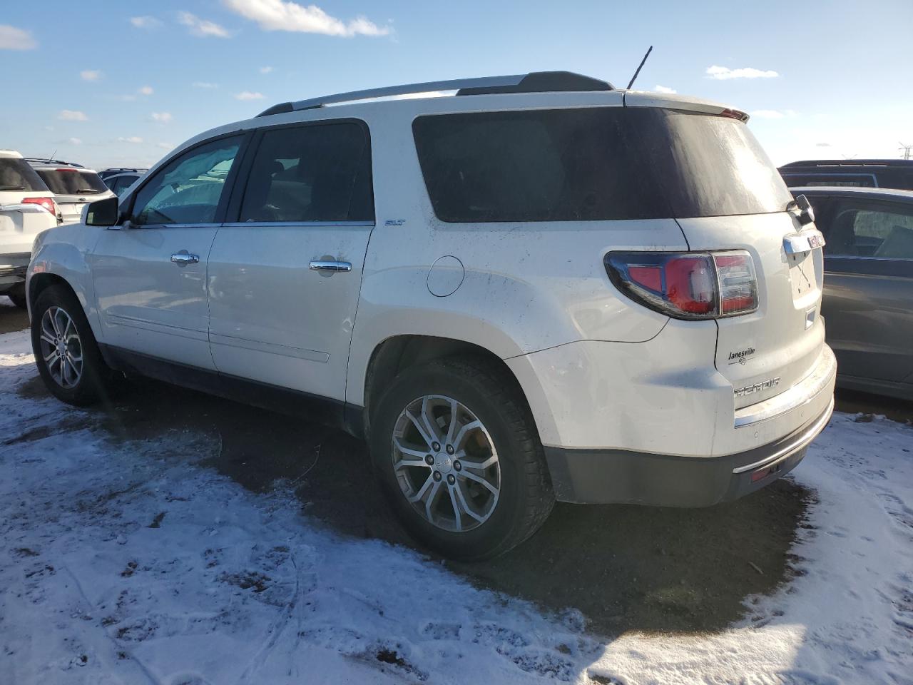 2014 Gmc Acadia Slt-2 White vin: 1GKKRSKD7EJ336017