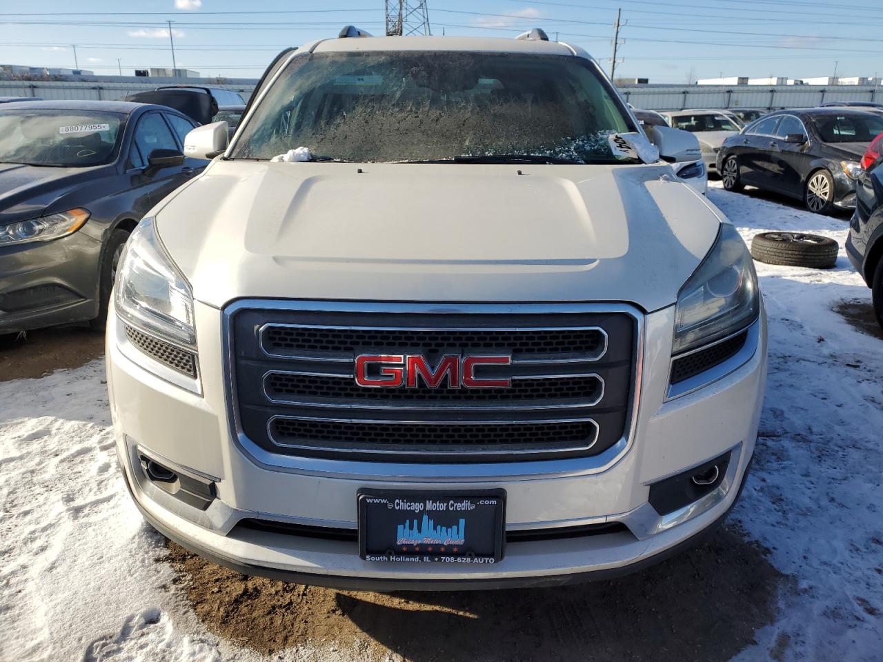 2014 Gmc Acadia Slt-2 White vin: 1GKKRSKD7EJ336017