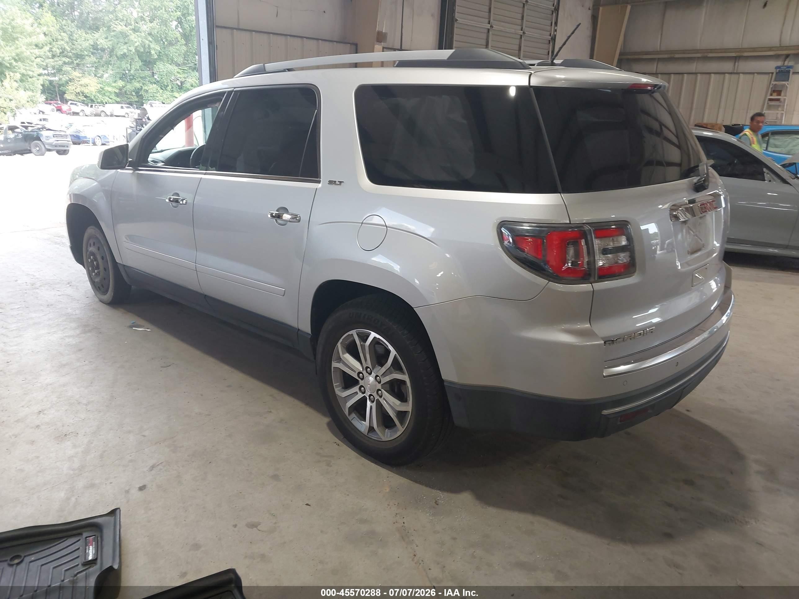 2015 Gmc Acadia Slt-2 Silver vin: 1GKKRSKD7FJ152763