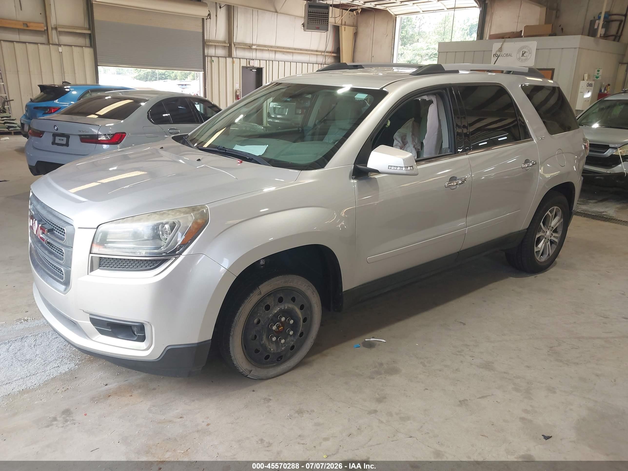 2015 Gmc Acadia Slt-2 Silver vin: 1GKKRSKD7FJ152763