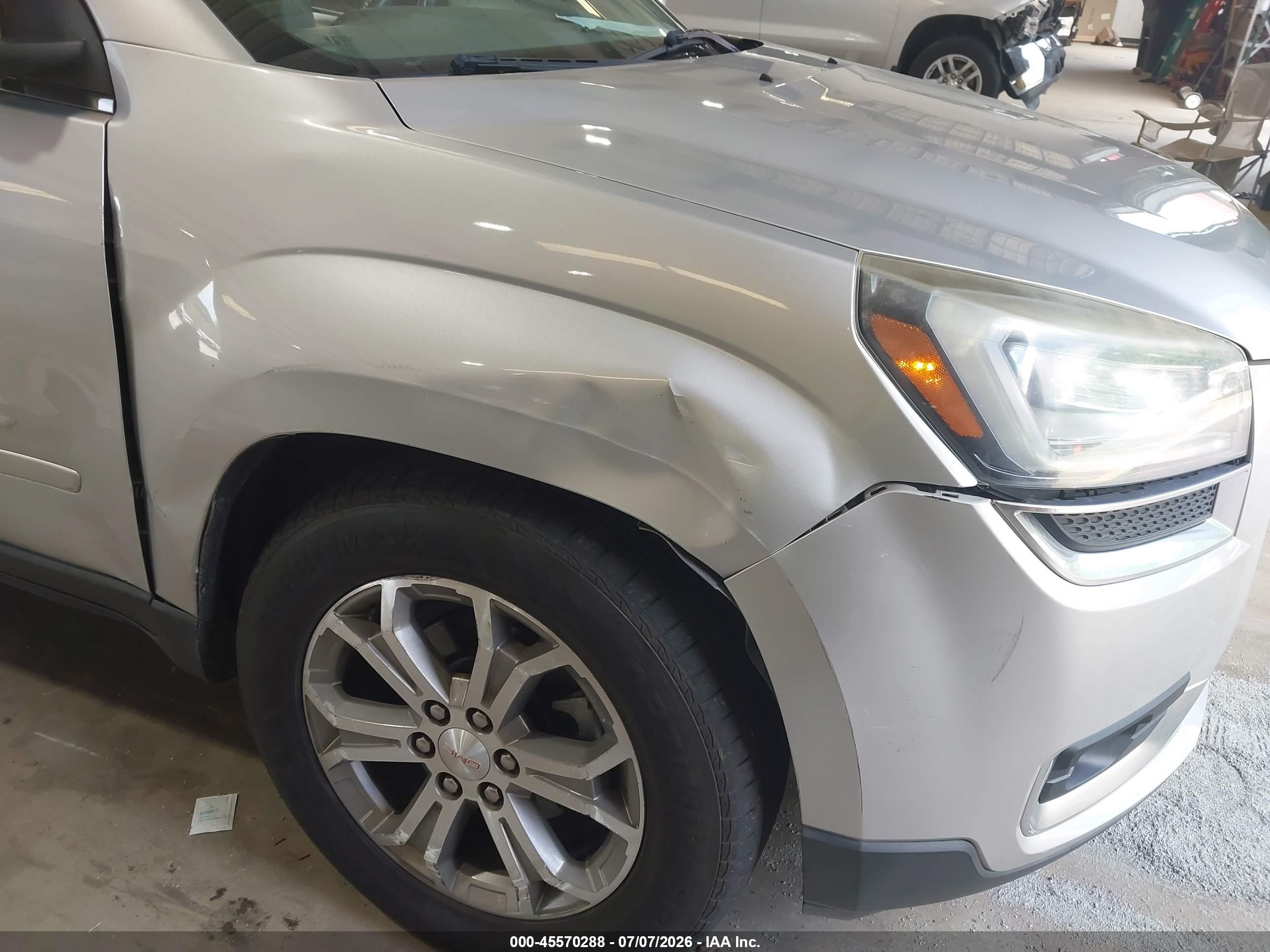 2015 Gmc Acadia Slt-2 Silver vin: 1GKKRSKD7FJ152763