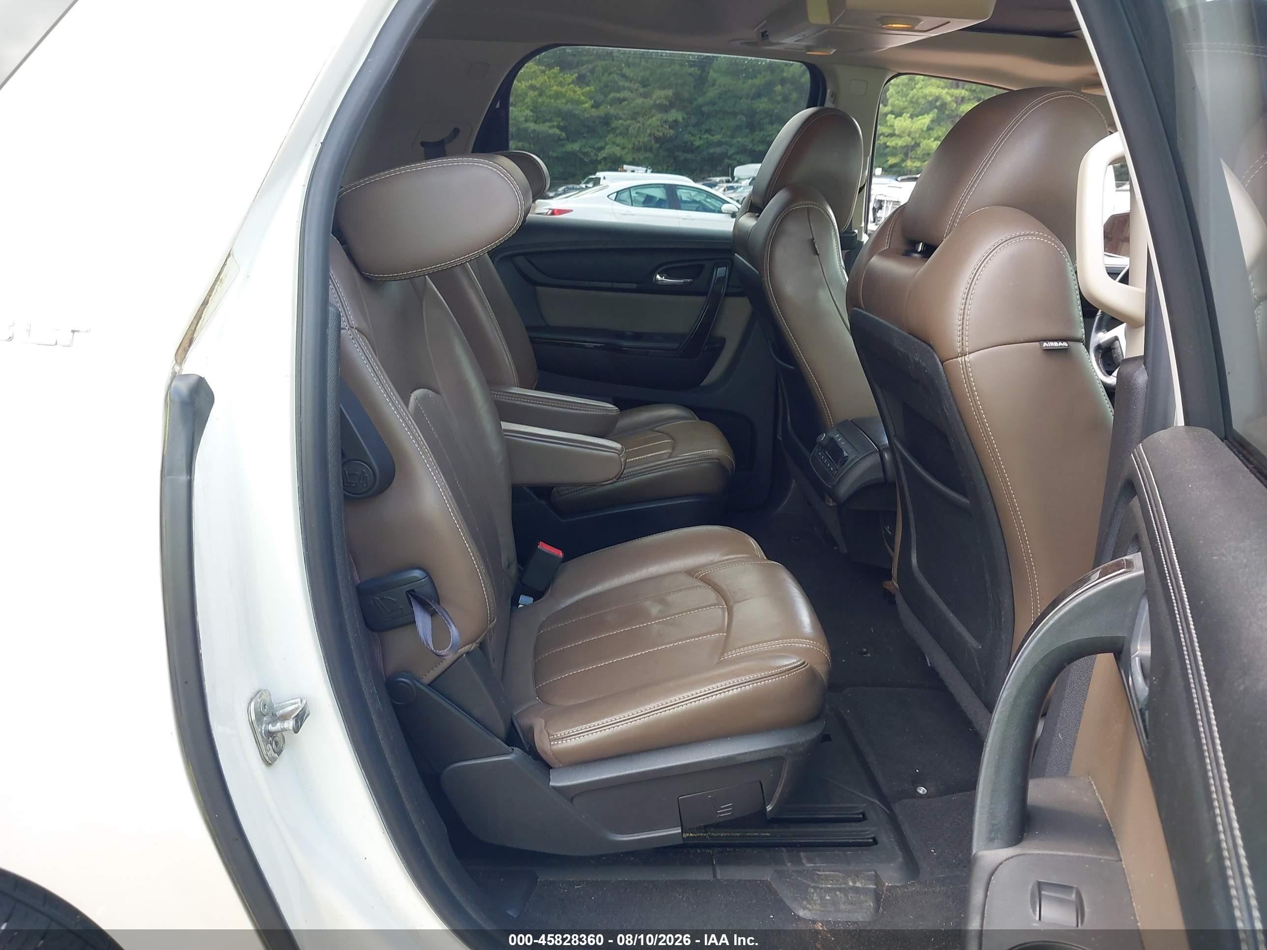 2013 Gmc Acadia Slt-2 White vin: 1GKKRSKD8DJ168872