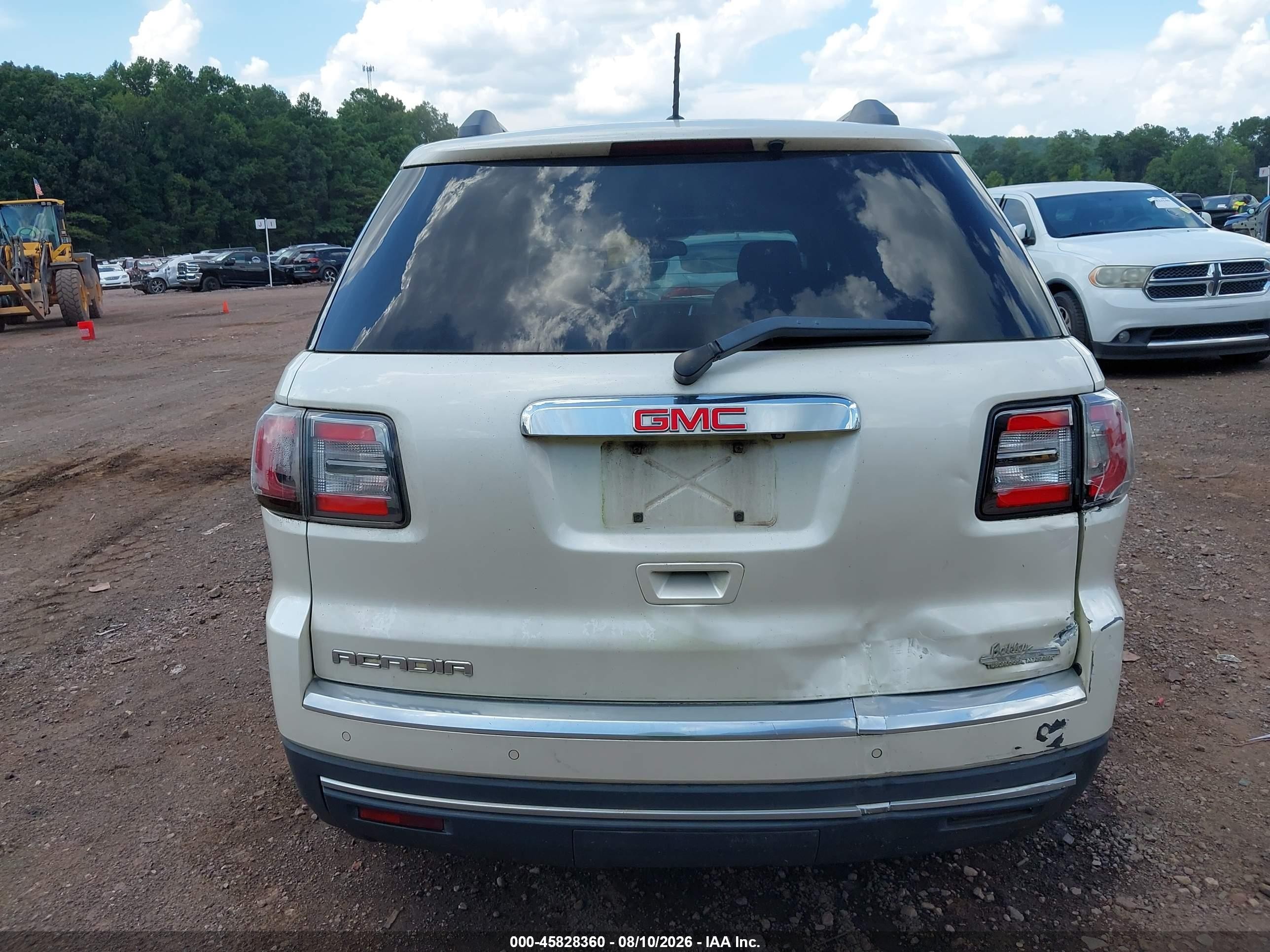 2013 Gmc Acadia Slt-2 White vin: 1GKKRSKD8DJ168872