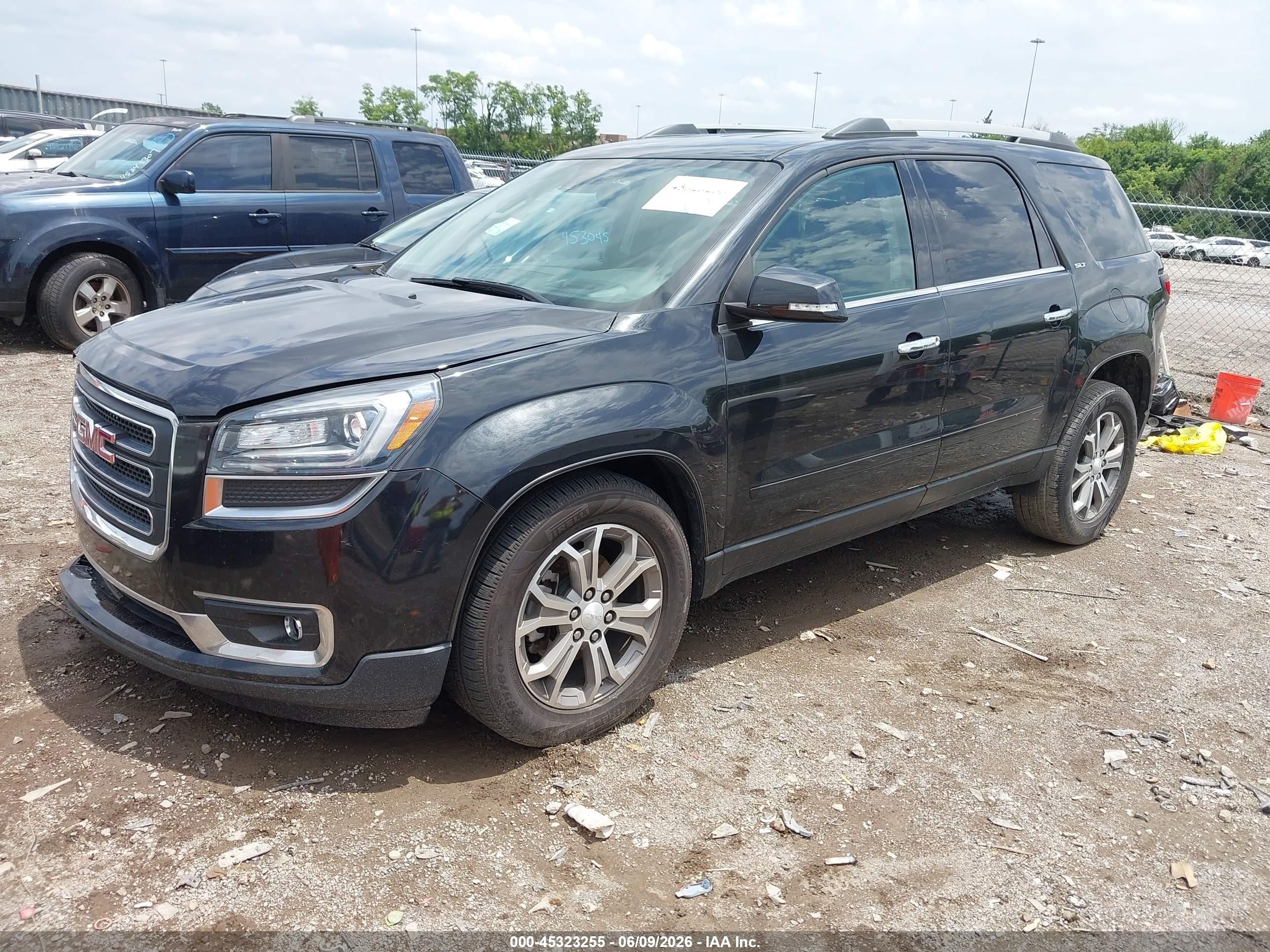 2014 Gmc Acadia Slt-2 Black vin: 1GKKRSKD8EJ256144