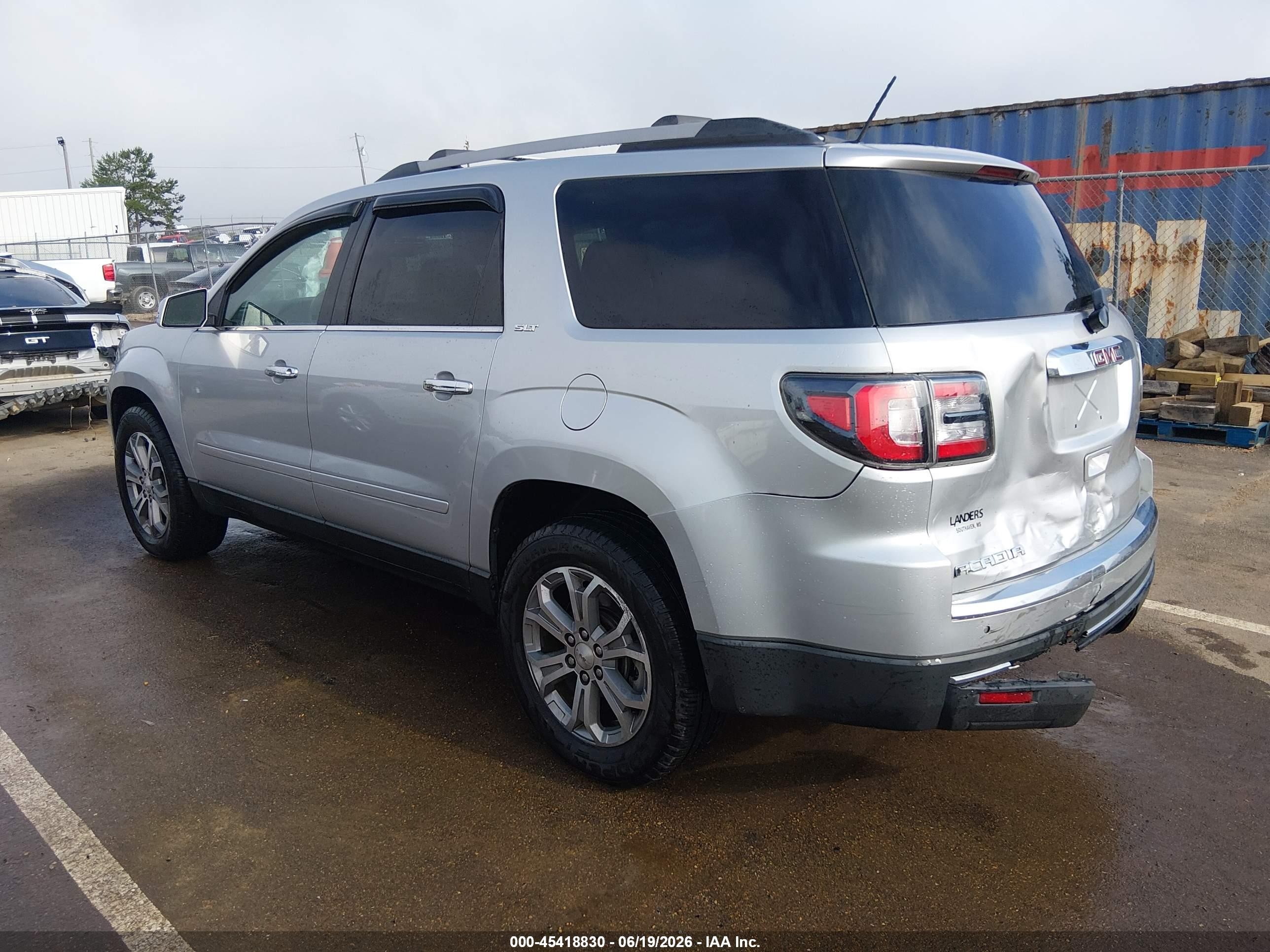 2015 Gmc Acadia Slt-2 Серебряный vin: 1GKKRSKD8FJ257182