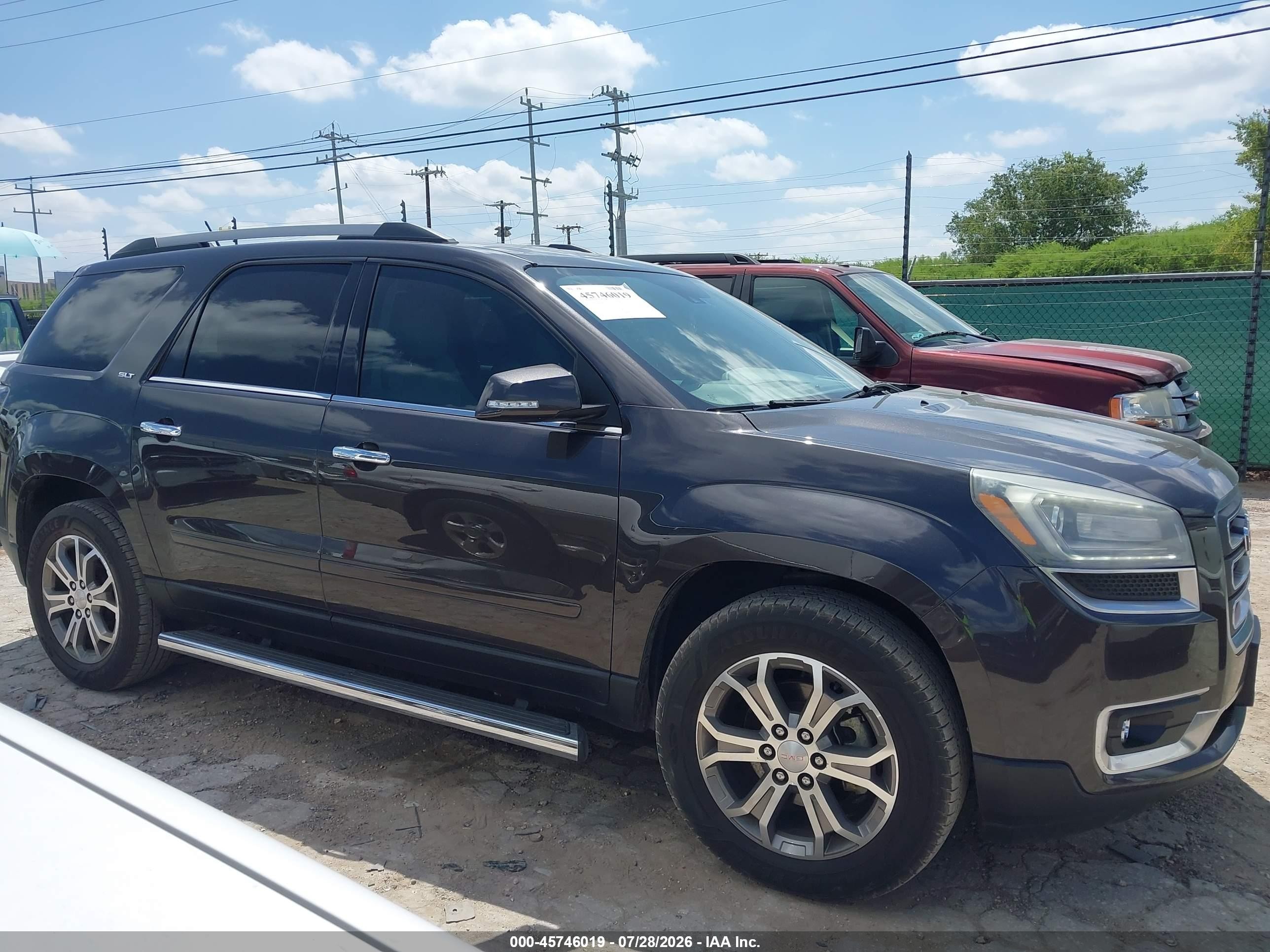 2015 Gmc Acadia Slt-2 Black vin: 1GKKRSKD8FJ338425