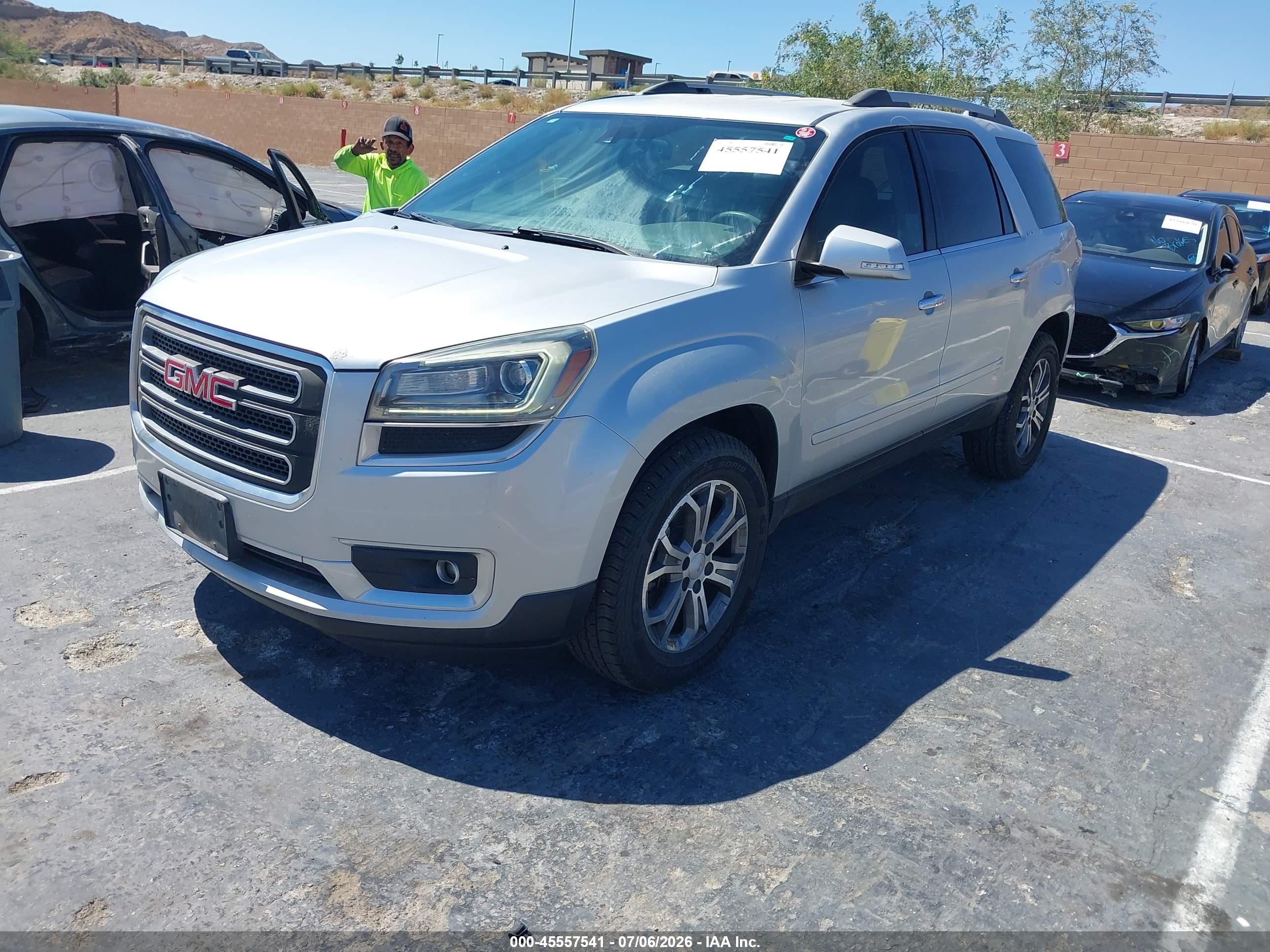 2014 Gmc Acadia Slt-2 Silver vin: 1GKKRSKD9EJ220883