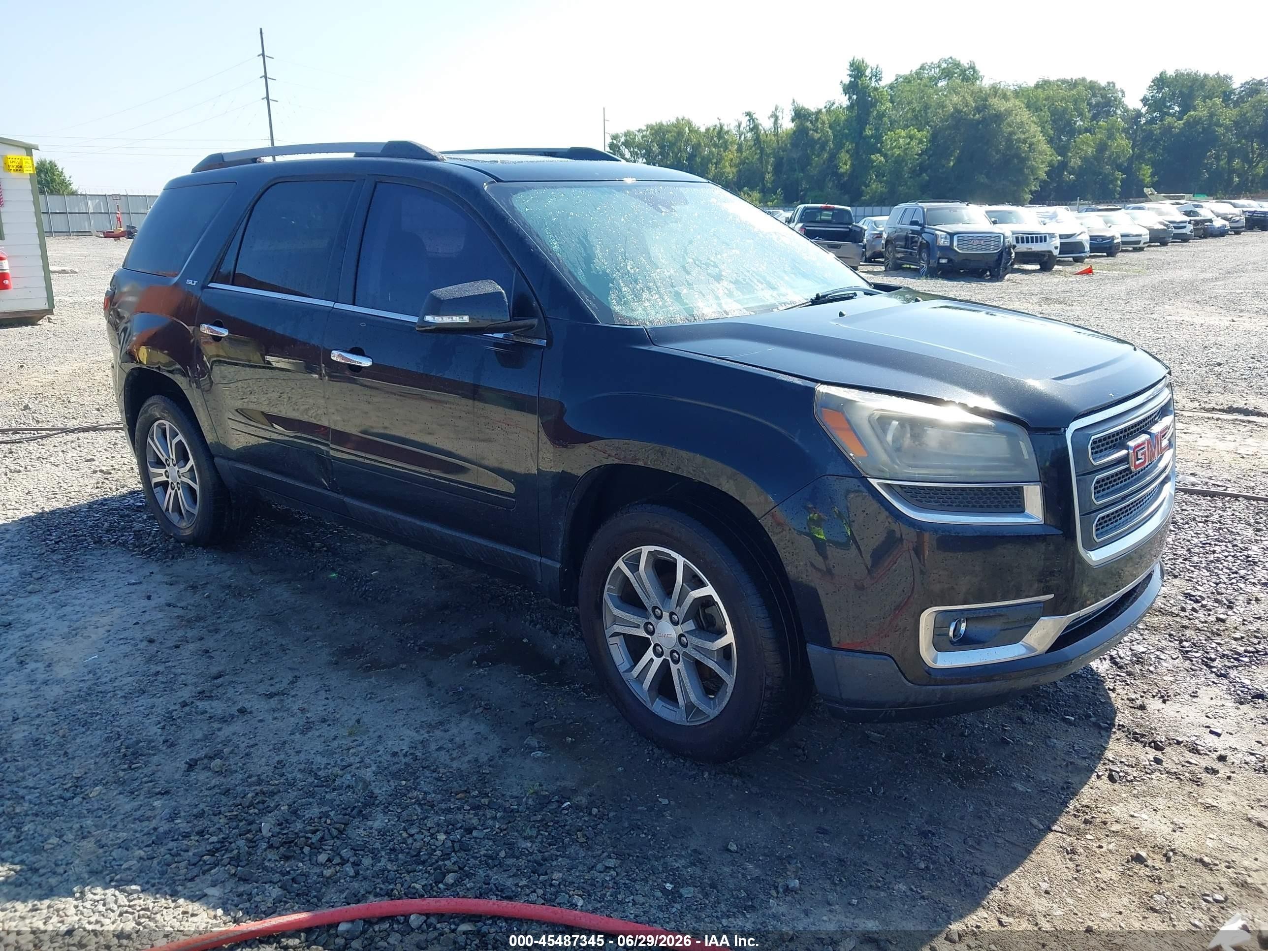 2015 Gmc Acadia Slt-2 Black vin: 1GKKRSKD9FJ130649