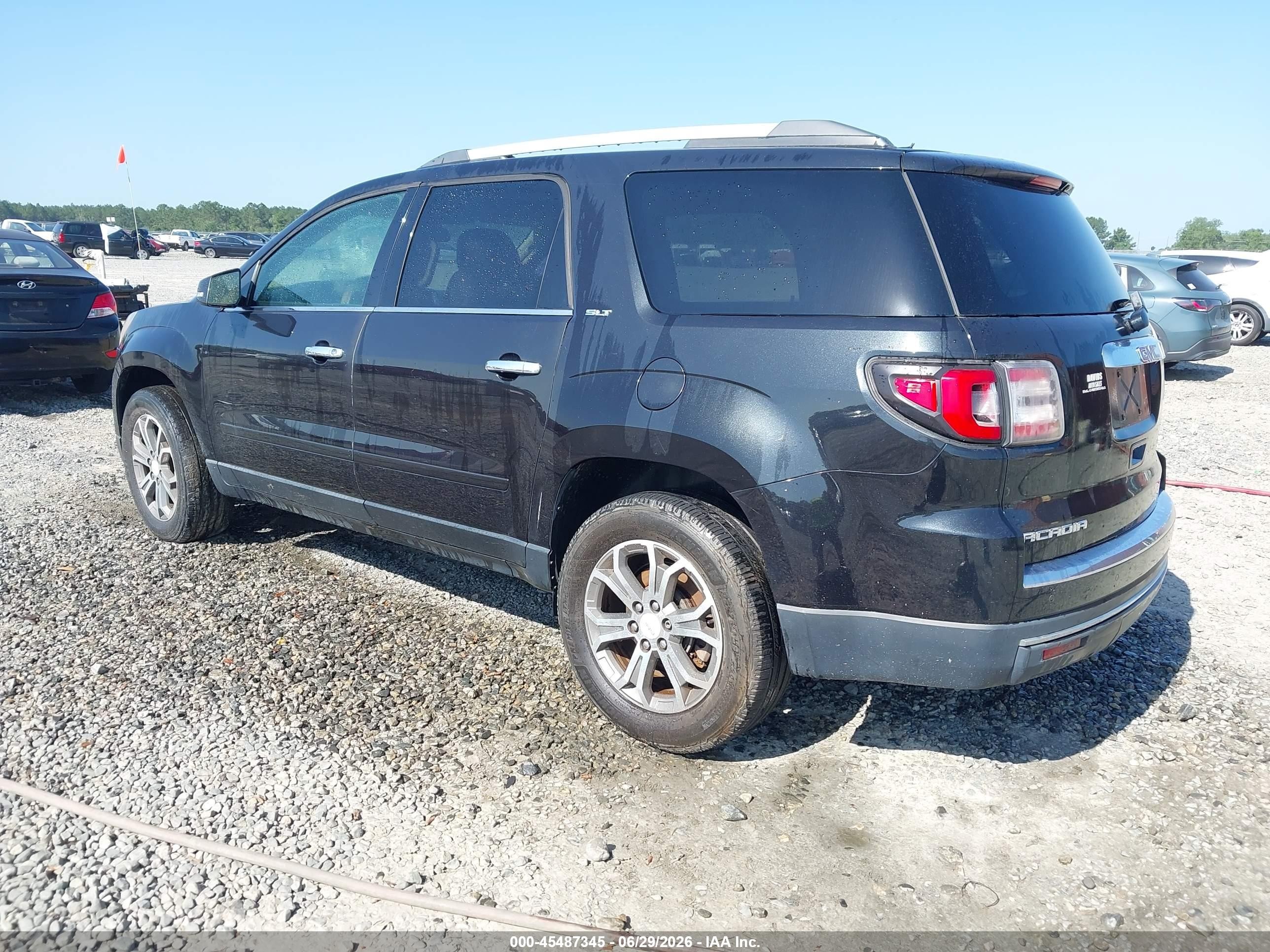 2015 Gmc Acadia Slt-2 Black vin: 1GKKRSKD9FJ130649