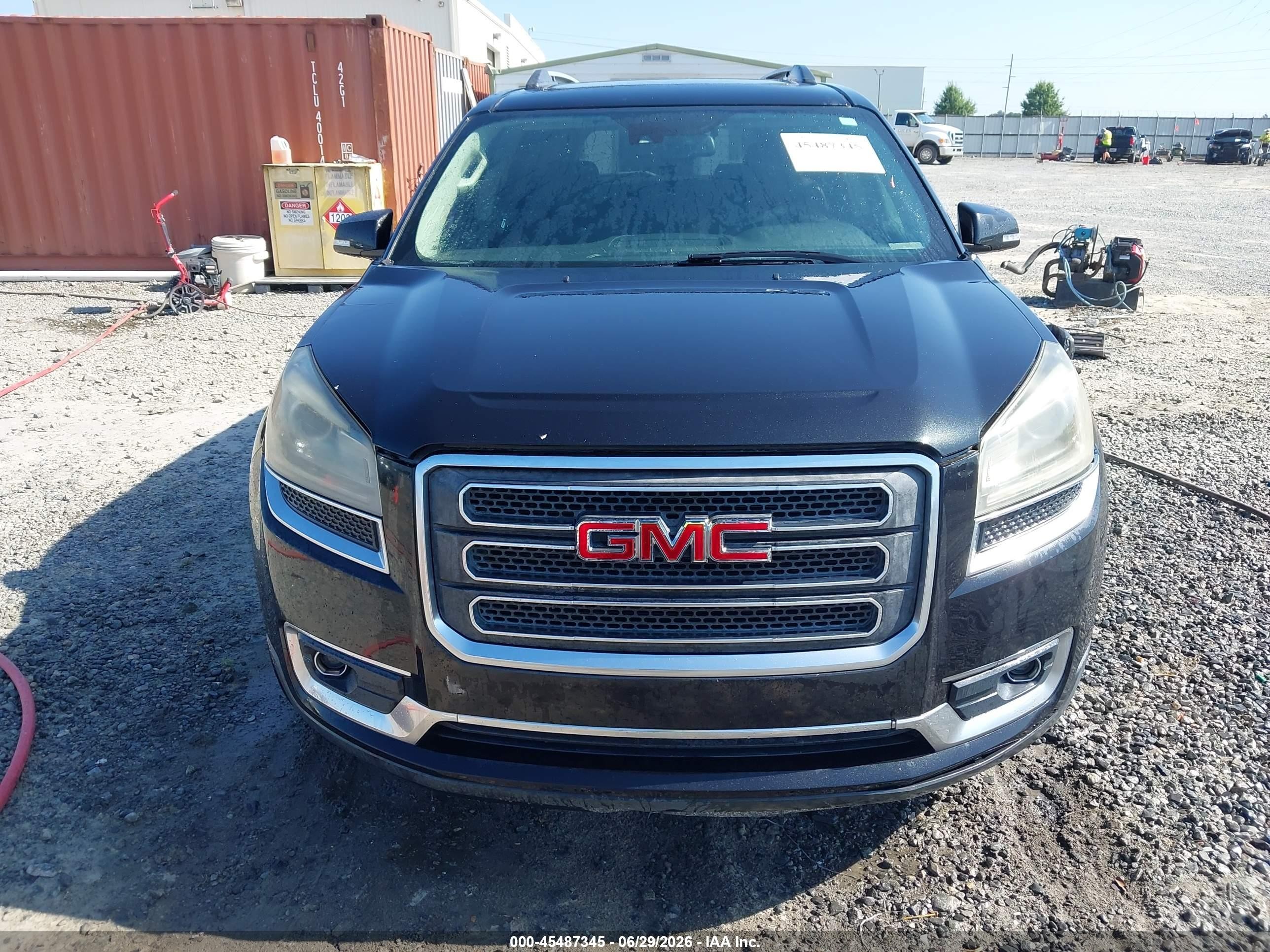 2015 Gmc Acadia Slt-2 Black vin: 1GKKRSKD9FJ130649