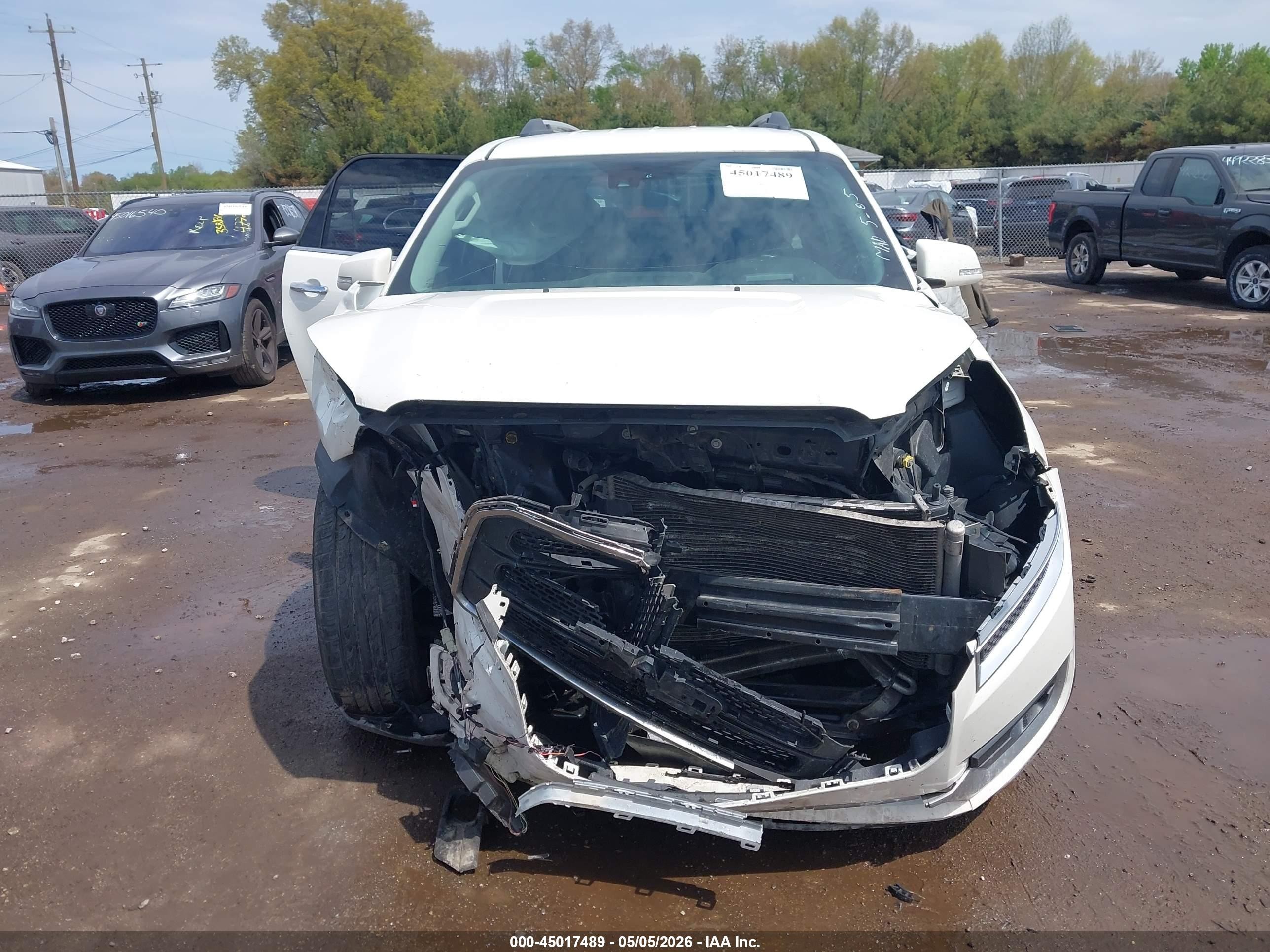 2015 Gmc Acadia Slt-2 White vin: 1GKKRSKD9FJ277716